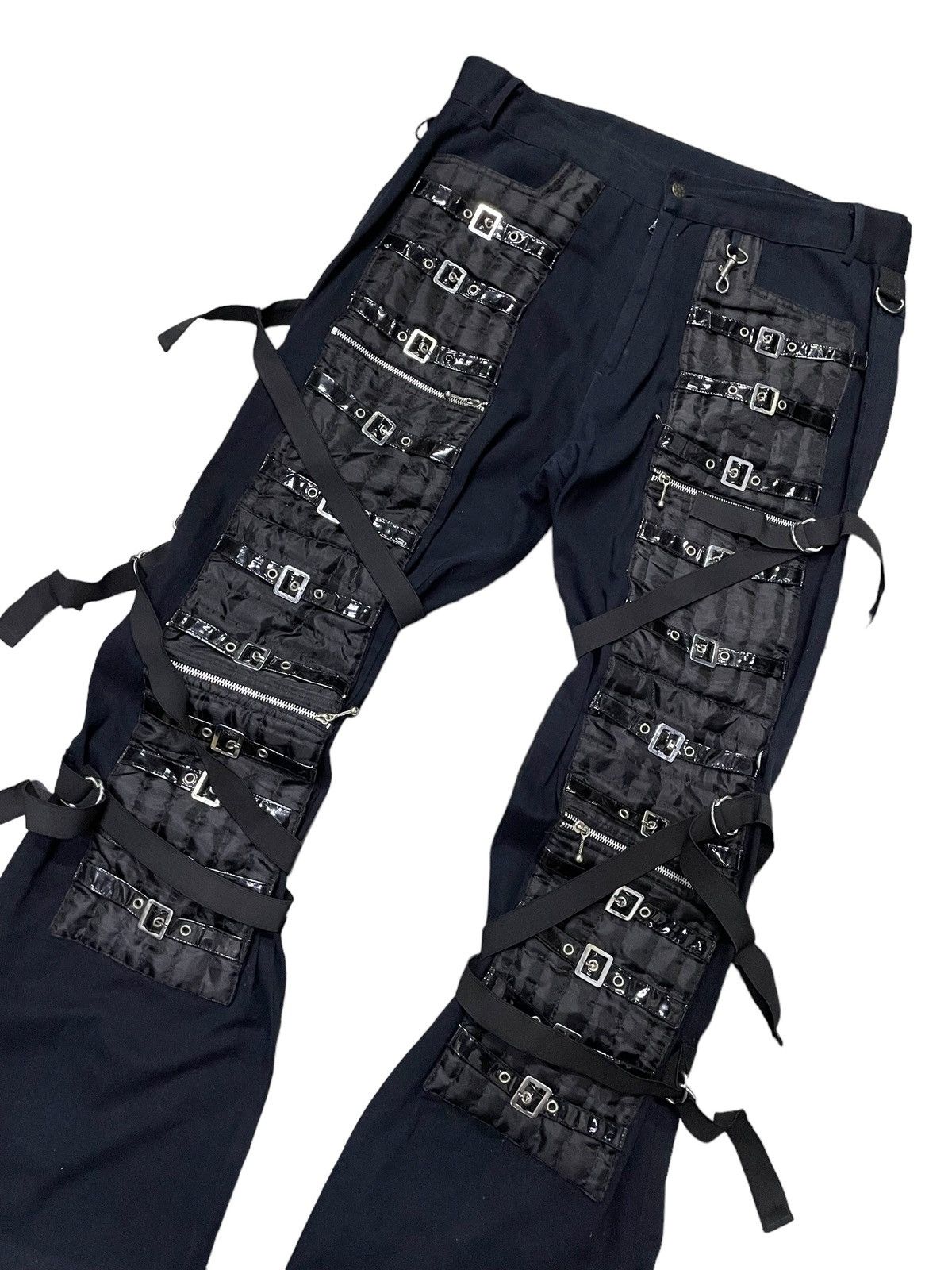Japanese Brand × Junya Watanabe JunyaWatanabe Balenciaga Style Raver Bondage Baggy Flared Size US 34 / EU 50 - 3 Thumbnail