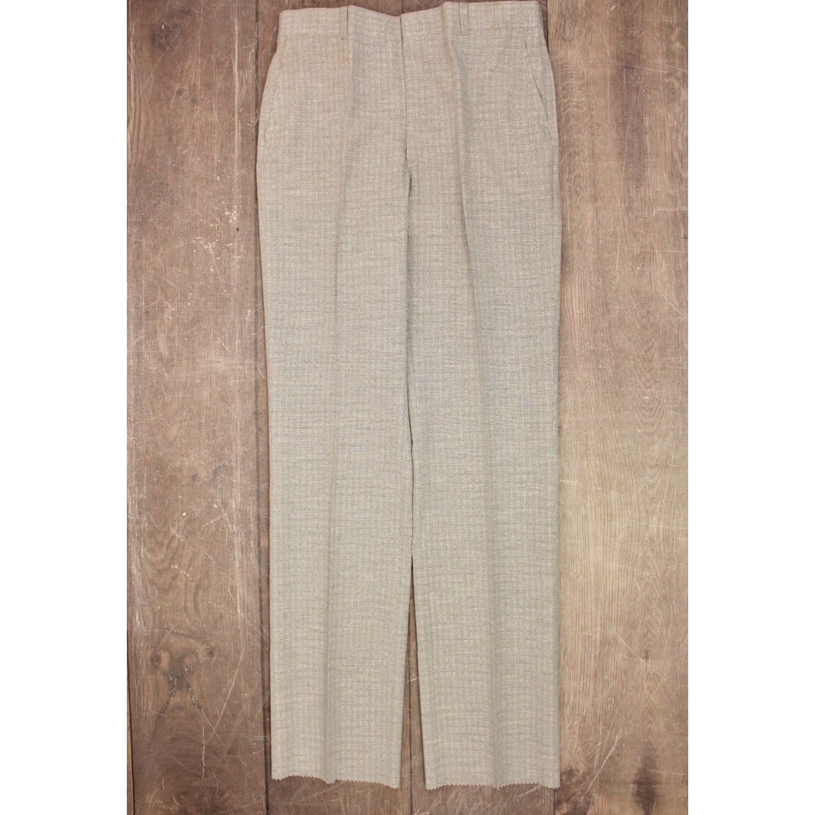 Vintage VINTAGE Men’s VTG NOS 70s Light Grey Leisure Suit Sz 42 Long 1970s Polyester Disco 3 PC Mens Size 42R - 7 Thumbnail