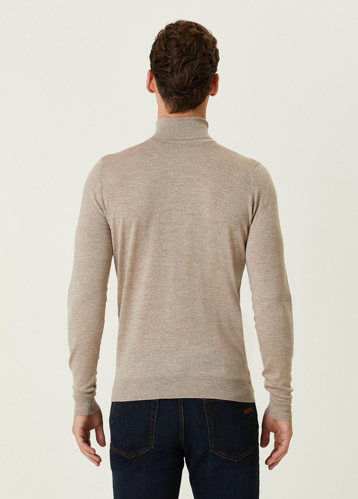 John Smedley JOHN SMEDLEY Cherwell beige wool turtleneck sweater Medium Size US M / EU 48-50 / 2 - 3 Thumbnail