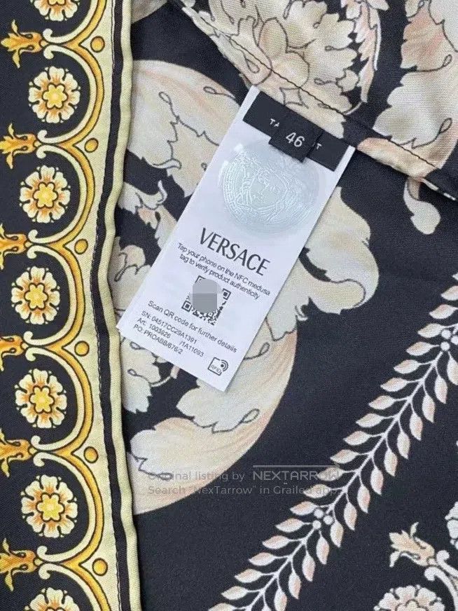 Versace Versace Silk long-sleeved shirt Size US S / EU 44-46 / 1 - 5 Thumbnail