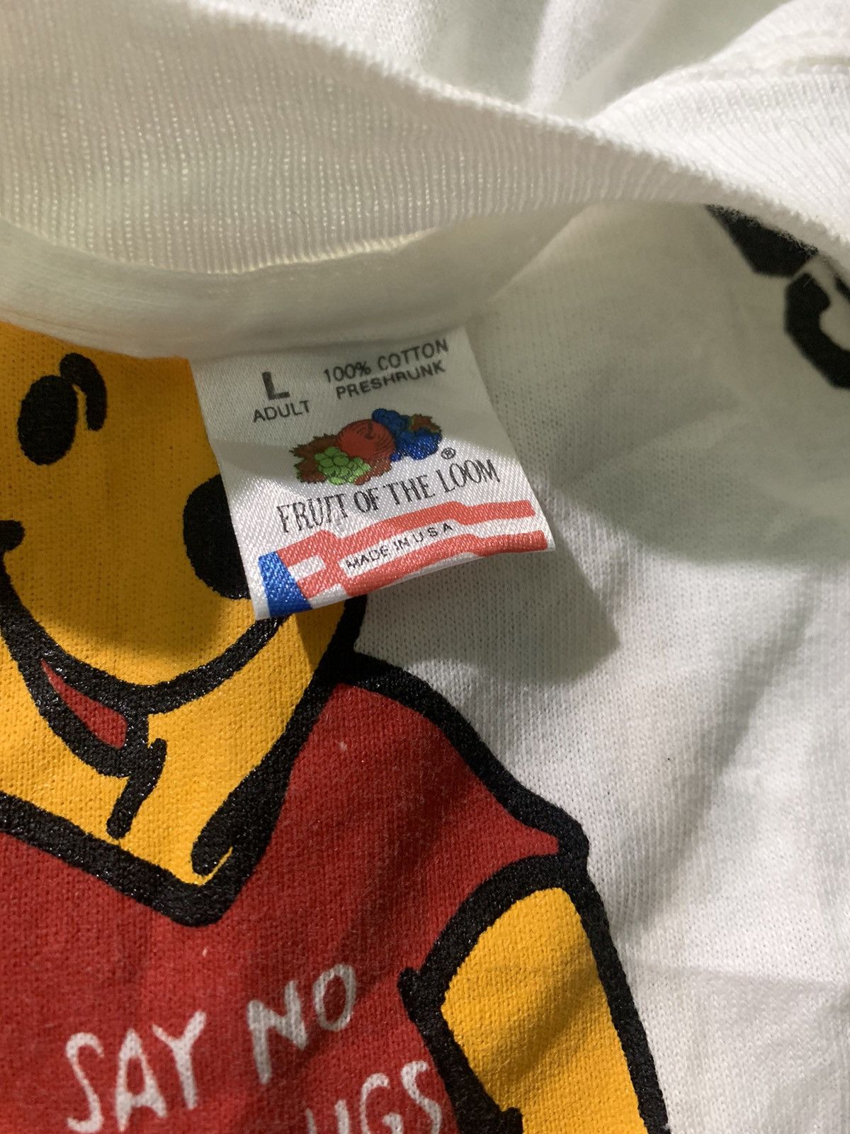 Vintage Vintage 90s Winnie The Pooh Say No To Drugs Tee Size US L / EU 52-54 / 3 - 3 Thumbnail