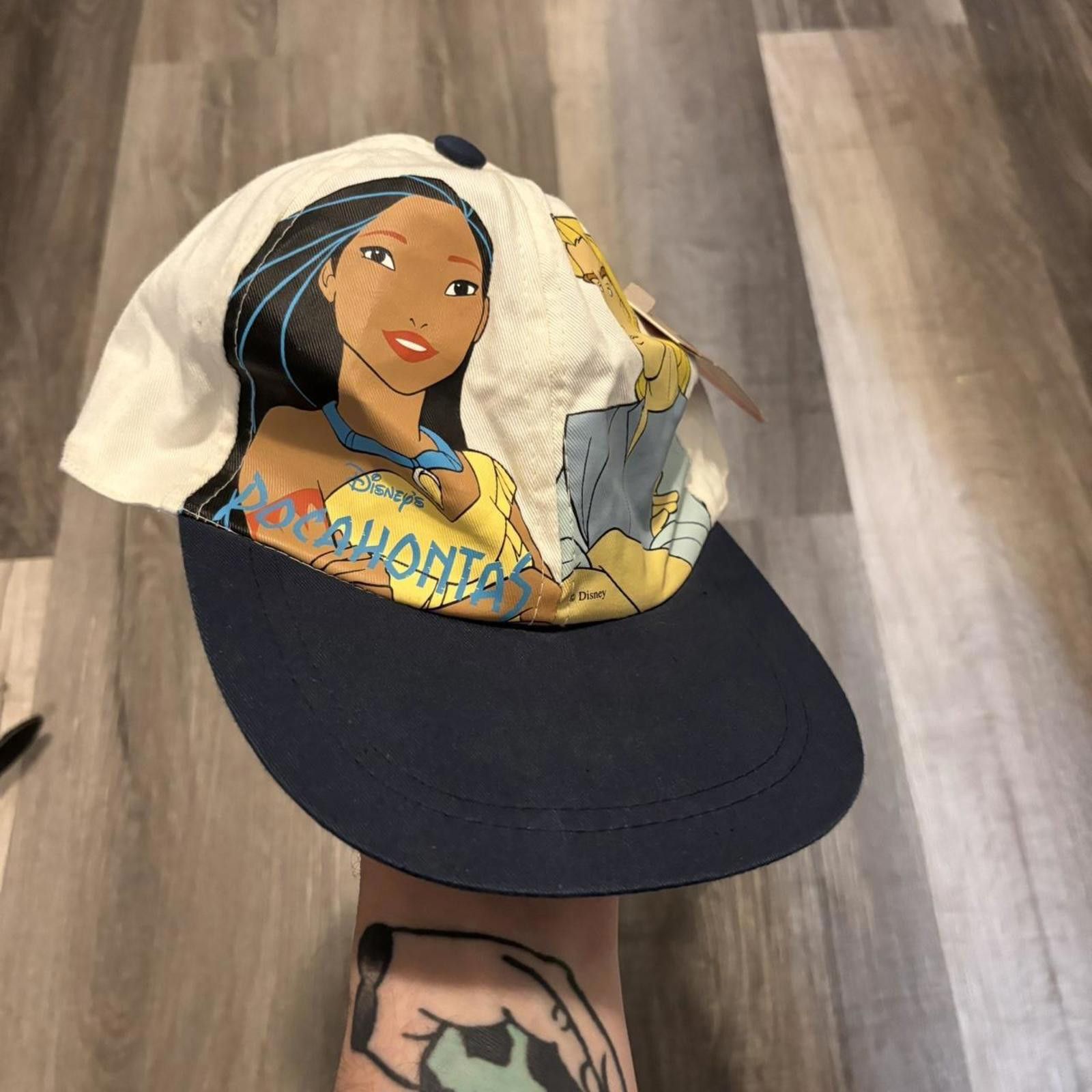 Disney Vintage Pocahontas stretch fit hat 90s OS Size ONE SIZE - 3 Thumbnail