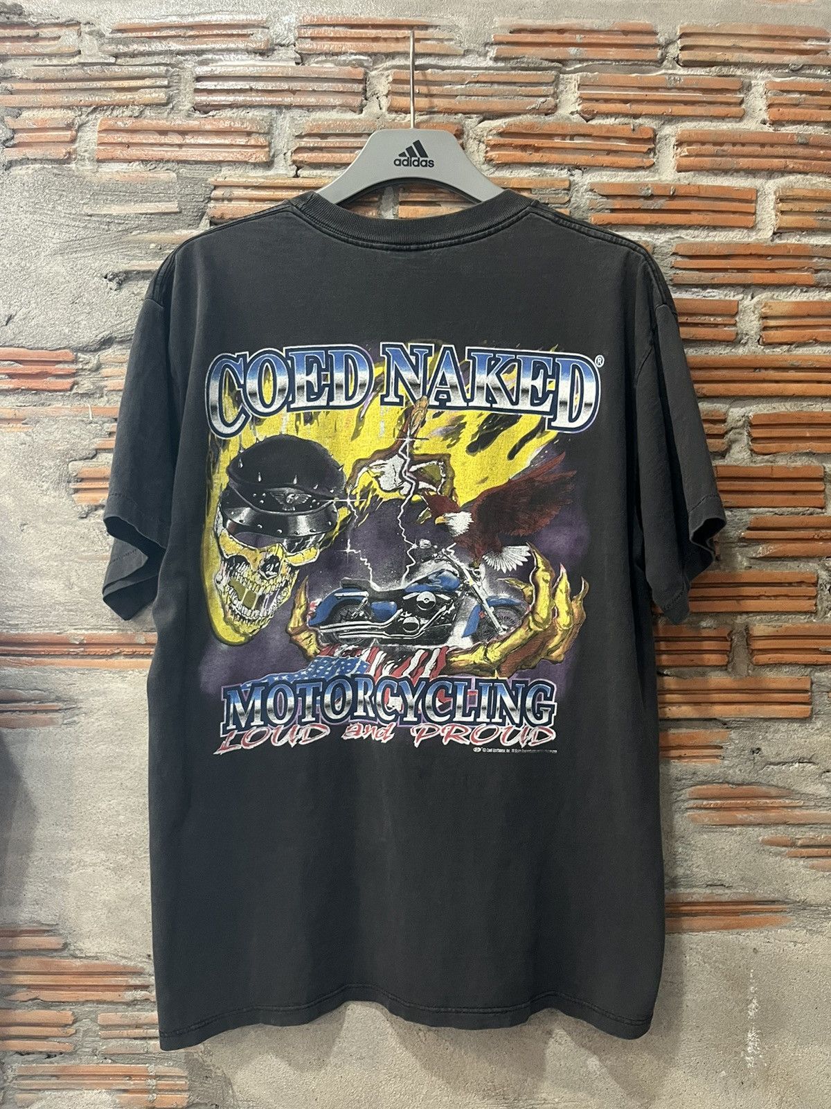 Vintage Vintage COED NAKED Motorcycling Loud and Proud 90’s Tshirt Size US L / EU 52-54 / 3 - 3 Thumbnail