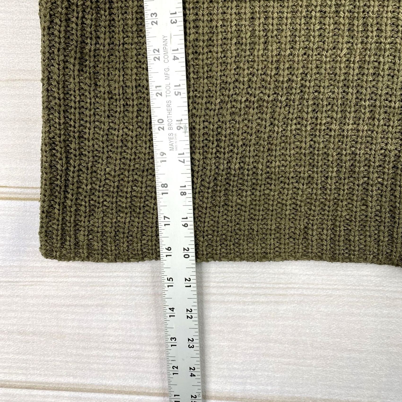 Vintage Shantex Red Butterflies Sweater Womens L Green Crop Top Chunky Knit Tank Boho Size L / US 10 / IT 46 - 3 Thumbnail