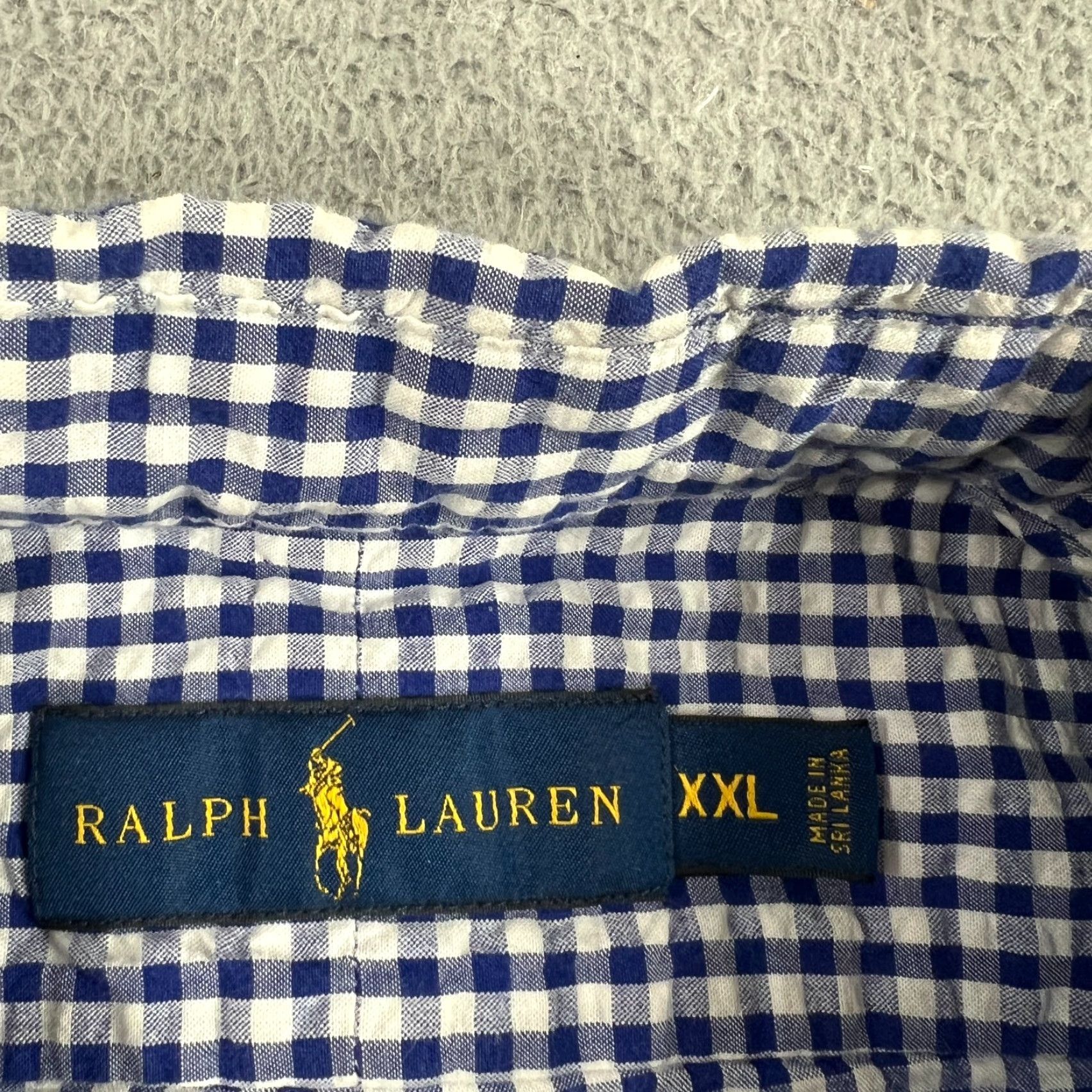 Ralph Lauren Ralph Lauren Shirt Mens 2XL Blue Check Pony Button Up Short Sleeve Size US XXL / EU 58 / 5 - 5 Thumbnail