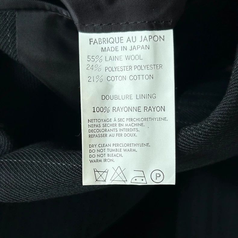 Yohji Yamamoto Yohji Yamamoto size s 90s gun lapel striped suit 2501-Nexta Size 38R - 6 Thumbnail