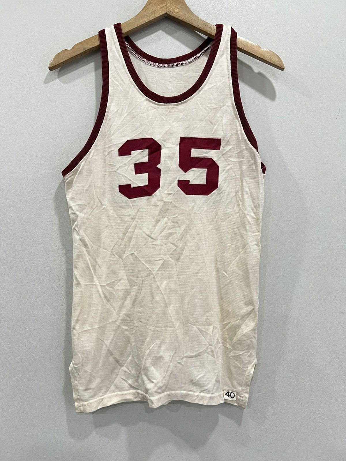 Vintage Vintage 60s Basketball Jersey mcgregor sandknit Size US L / EU 52-54 / 3 - 1 Thumbnail