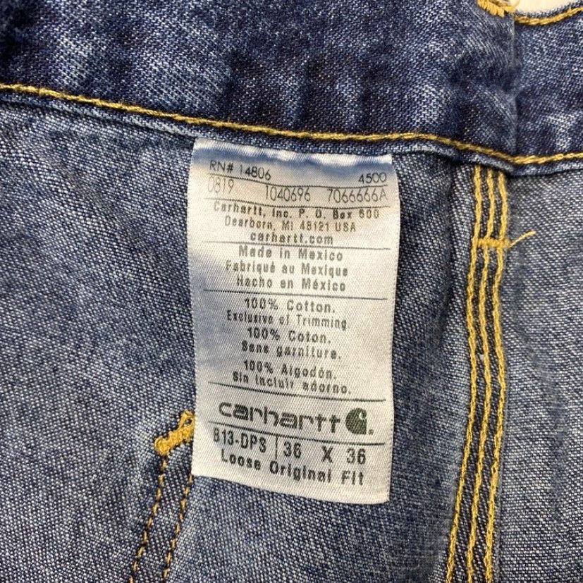 Carhartt VINTAGE Carhartt Carpenter Jeans B13 DPS Mens 36x36 Blue Denim Original Dungaree Fit Size US 36 / EU 52 - 6 Thumbnail