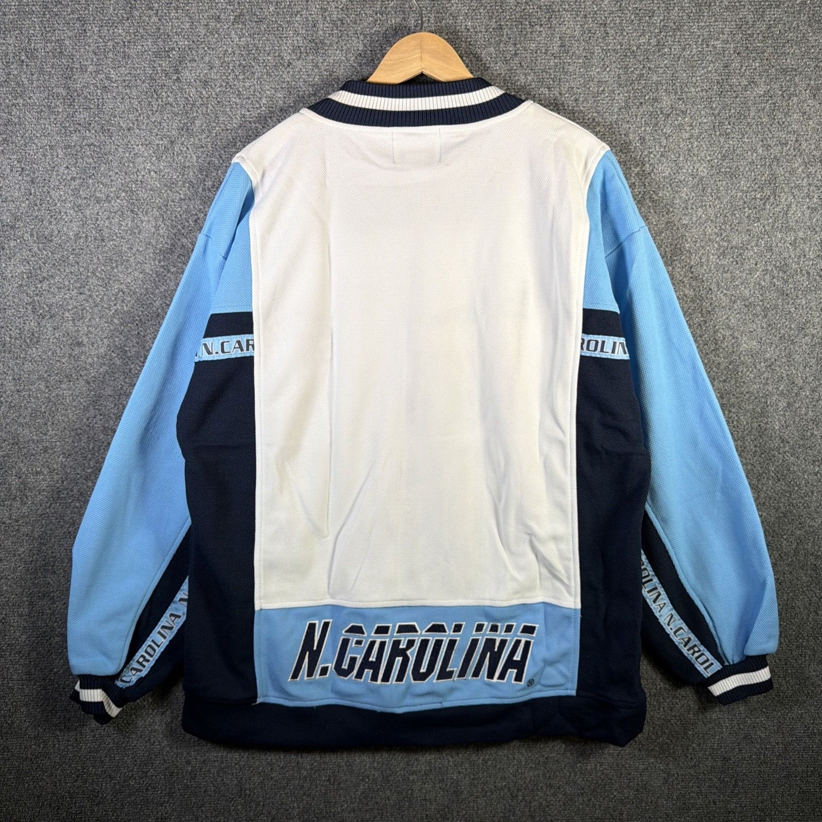 Nutmeg Vintage University Of North Carolina Jacket Large Blue 90s Size US L / EU 52-54 / 3 - 7 Thumbnail