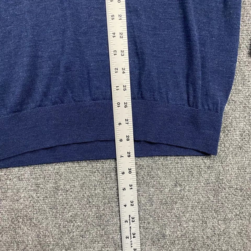 Uniqlo Uniqlo Sweater Mens Large Blue V-Neck Pullover Casual Wool Size US L / EU 52-54 / 3 - 5 Thumbnail