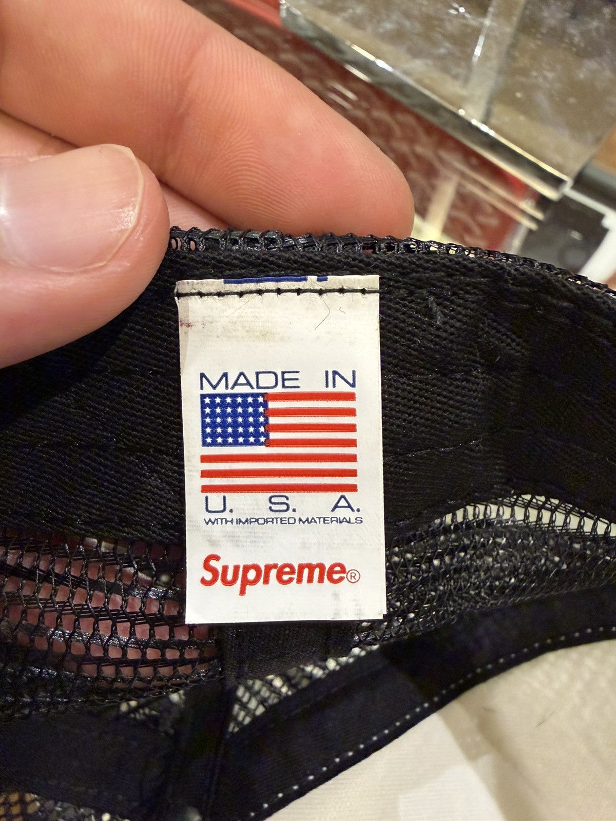 Supreme Supreme Pin Up Mesh Back 5 Panel Trucker Size ONE SIZE - 3 Thumbnail