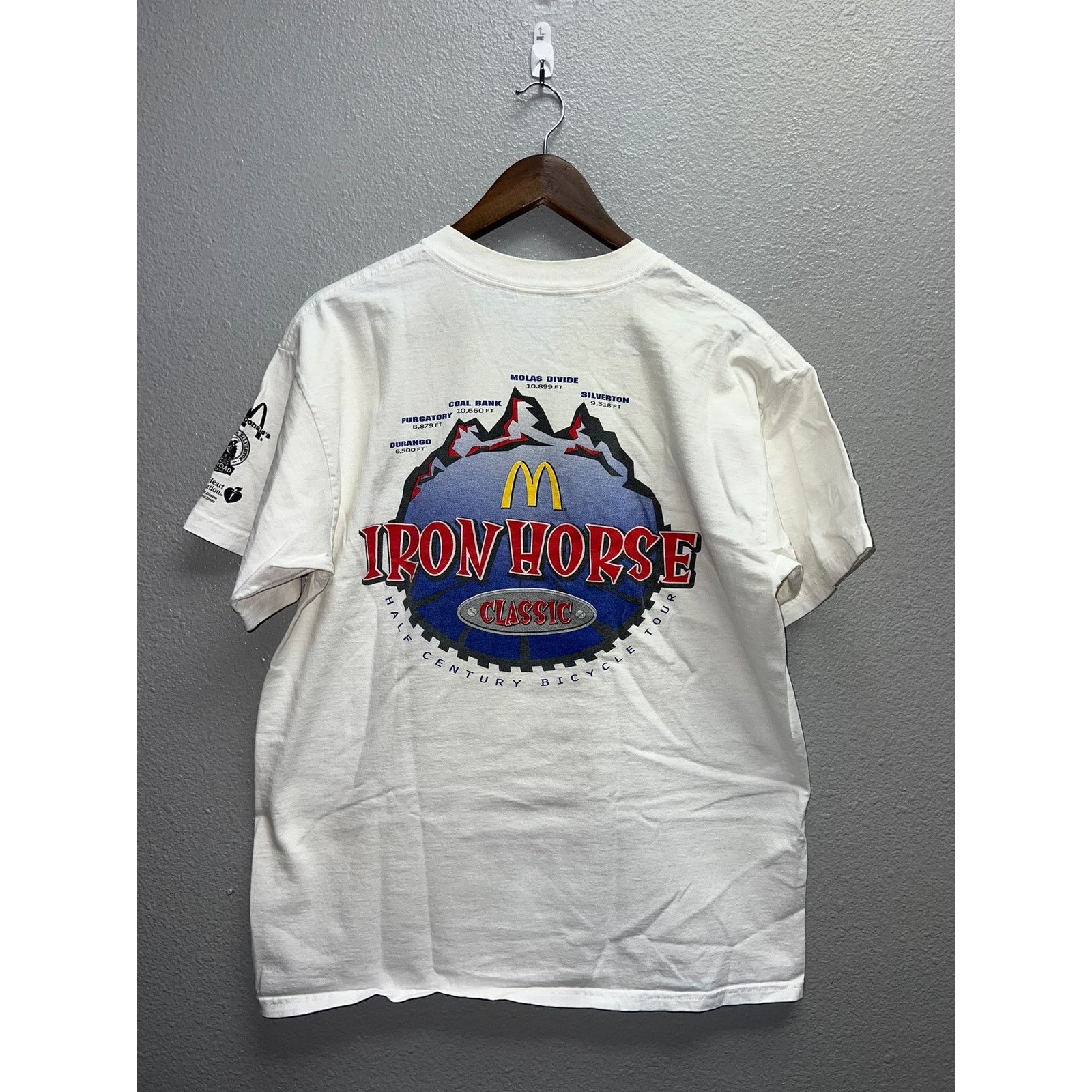 Gildan Vintage Iron Horse Classic Shirt Bicycle Tour Mcdonald Tee L Size US L / EU 52-54 / 3 - 1 Thumbnail