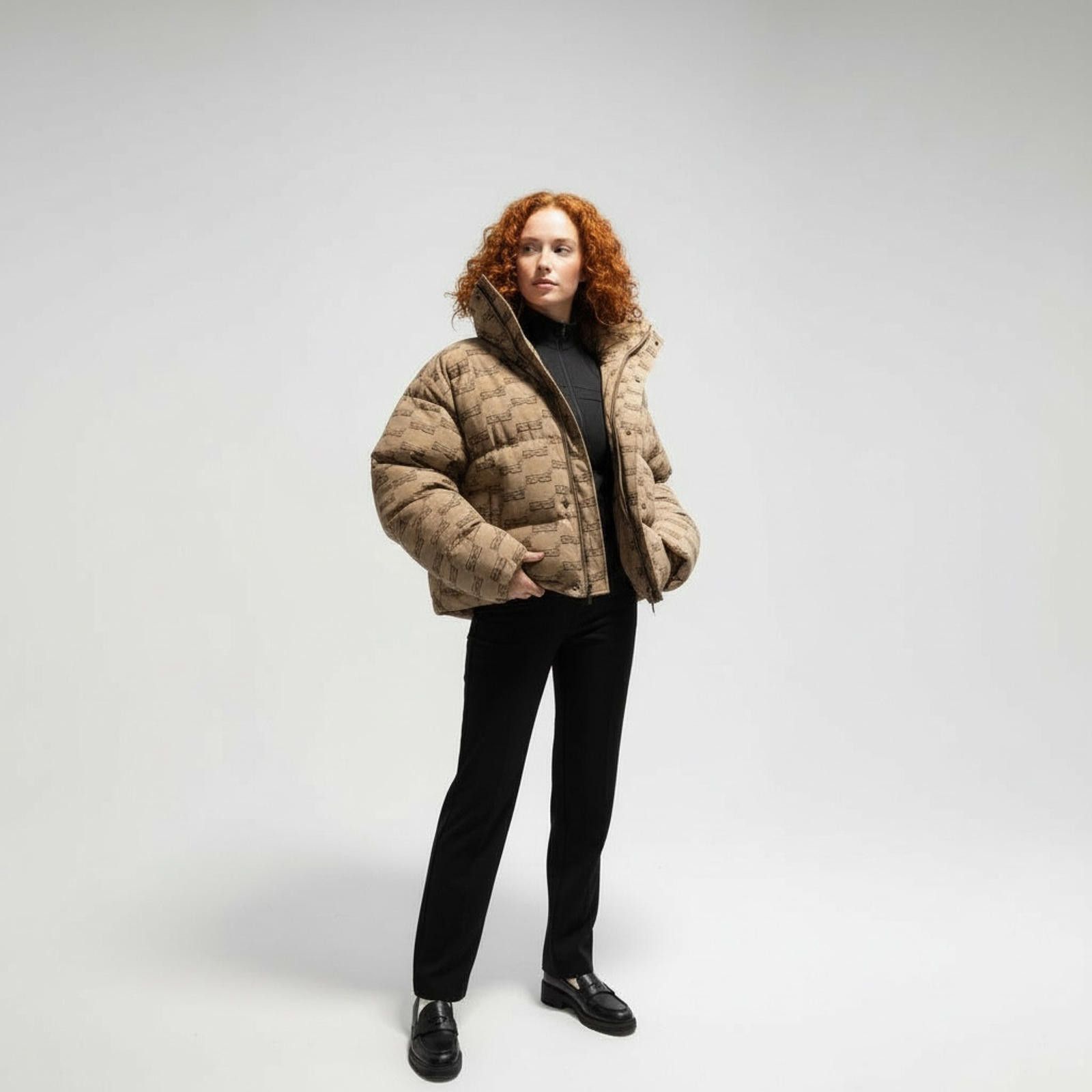 Balenciaga BB Puffer Coat Size S 38 Used