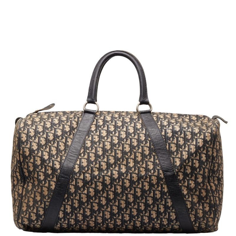 image of Dior Oblique Canvas Boston Bag in Brown, Women's