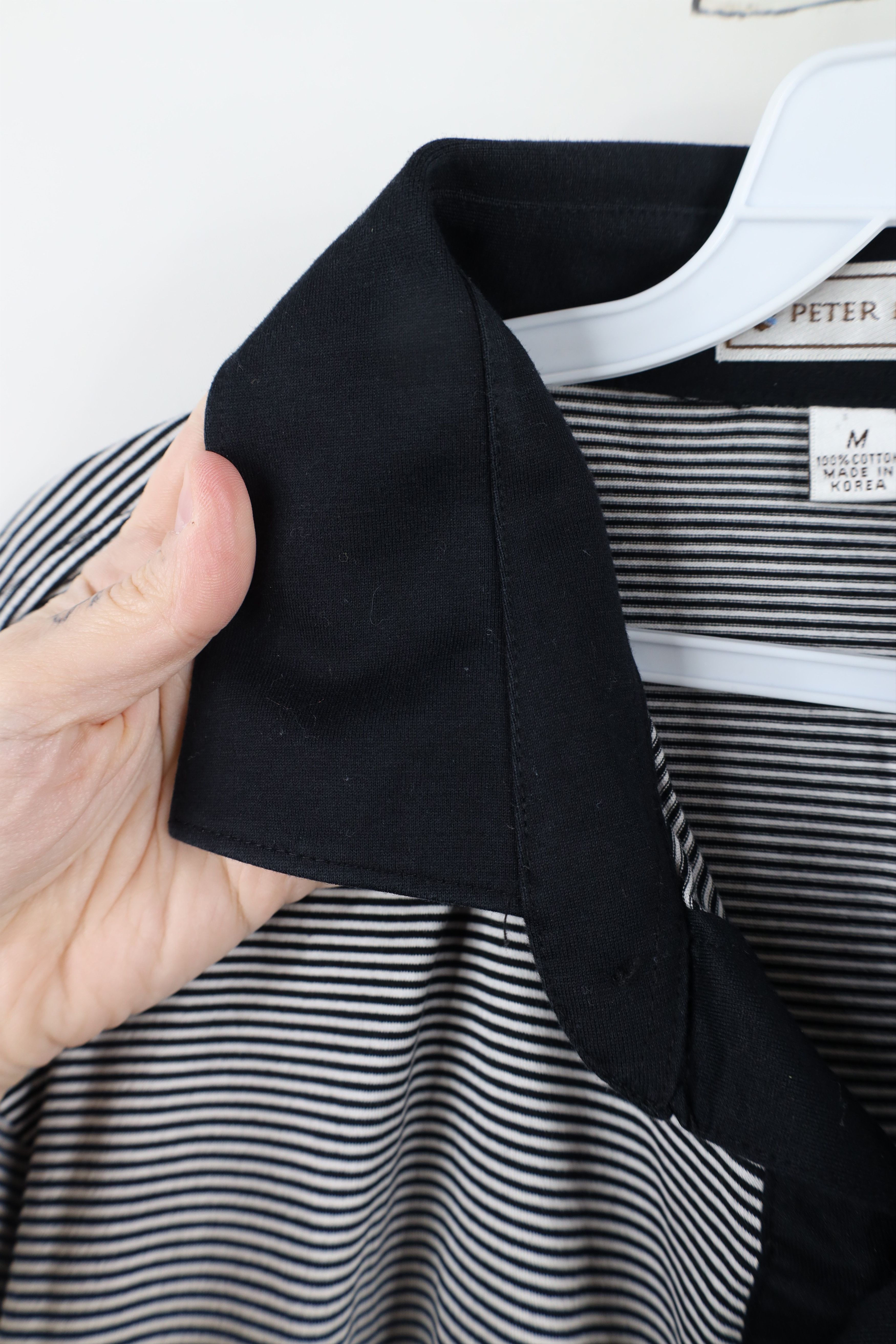 Peter Millar × Vintage Peter Millar Striped Cotton Knit Collared Golf Polo Shirt Size US M / EU 48-50 / 2 - 8 Thumbnail