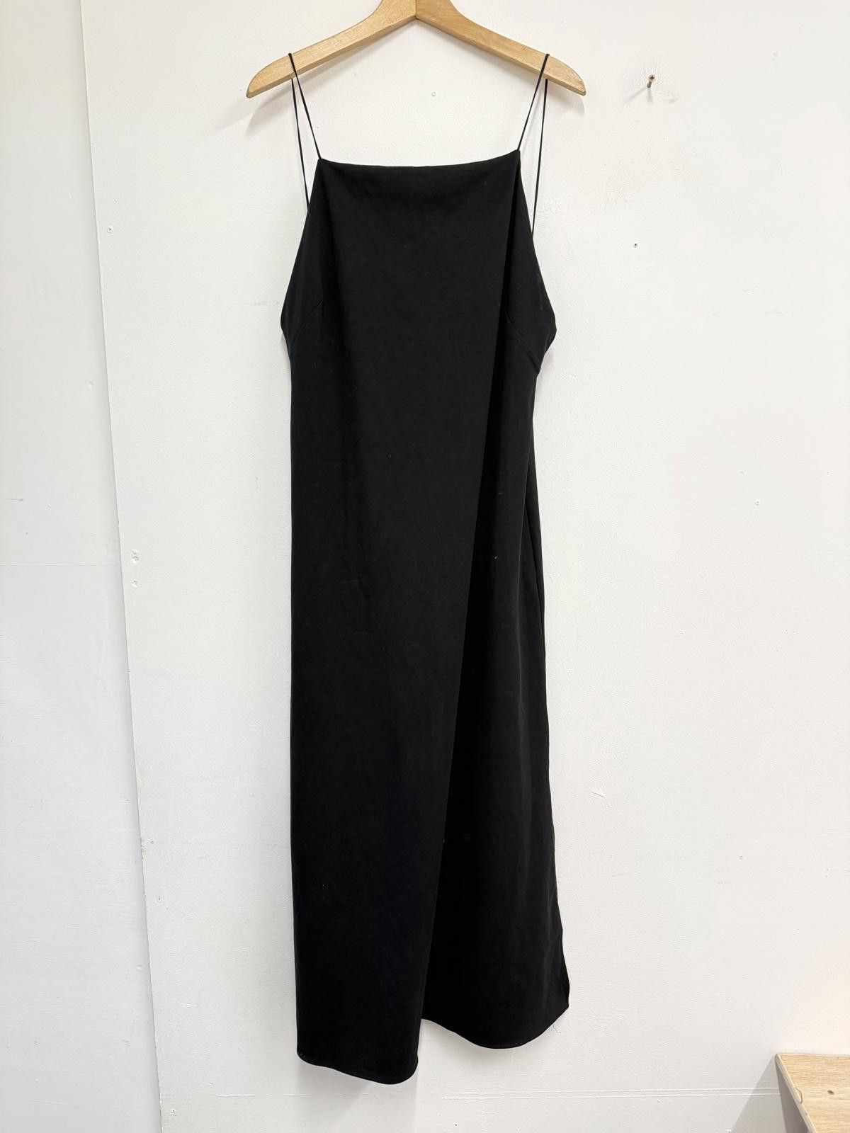 Cos COS Black Slip Dress with Thin Straps Size L Size L / US 10 / IT 46 - 1 Thumbnail
