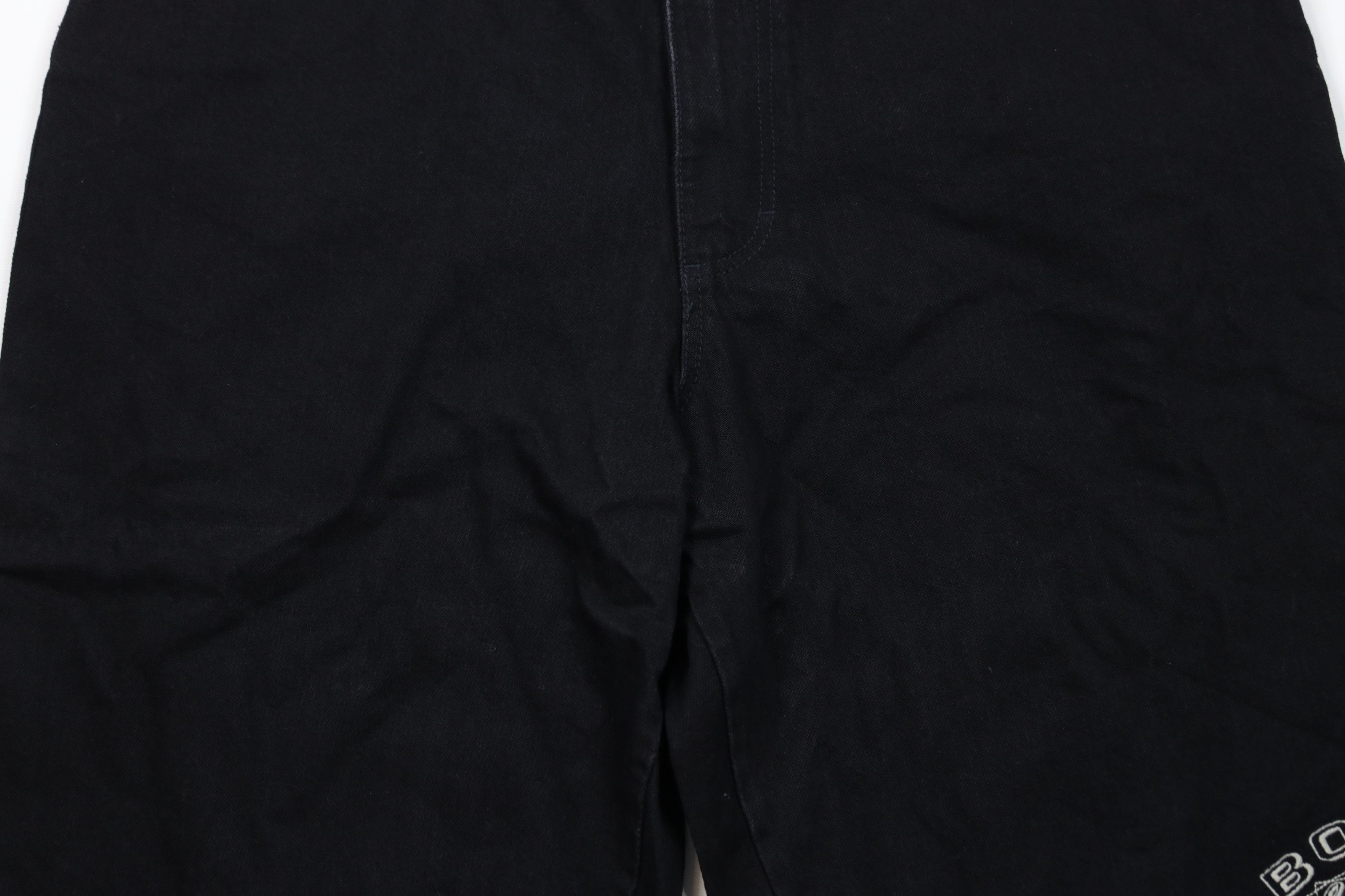 Vintage Deadstock Vintage 90s Boss Baggy Fit Denim Shorts Black USA Size US 40 / EU 56 - 3 Thumbnail