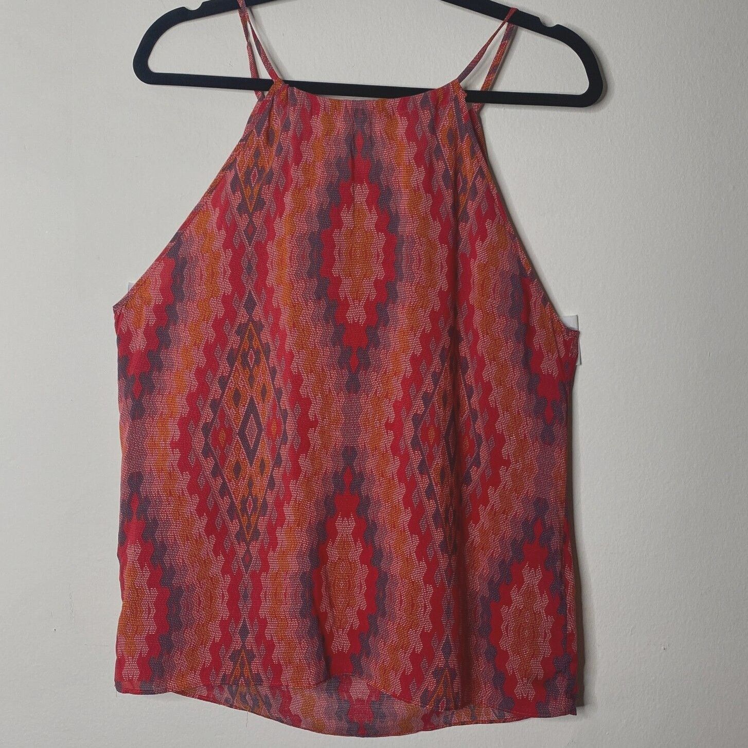 Other Allison Joy Alina Halter Red Orange Aztec Sleeveless Top XS Size XS / US 0-2 / IT 36-38 - 1 Thumbnail