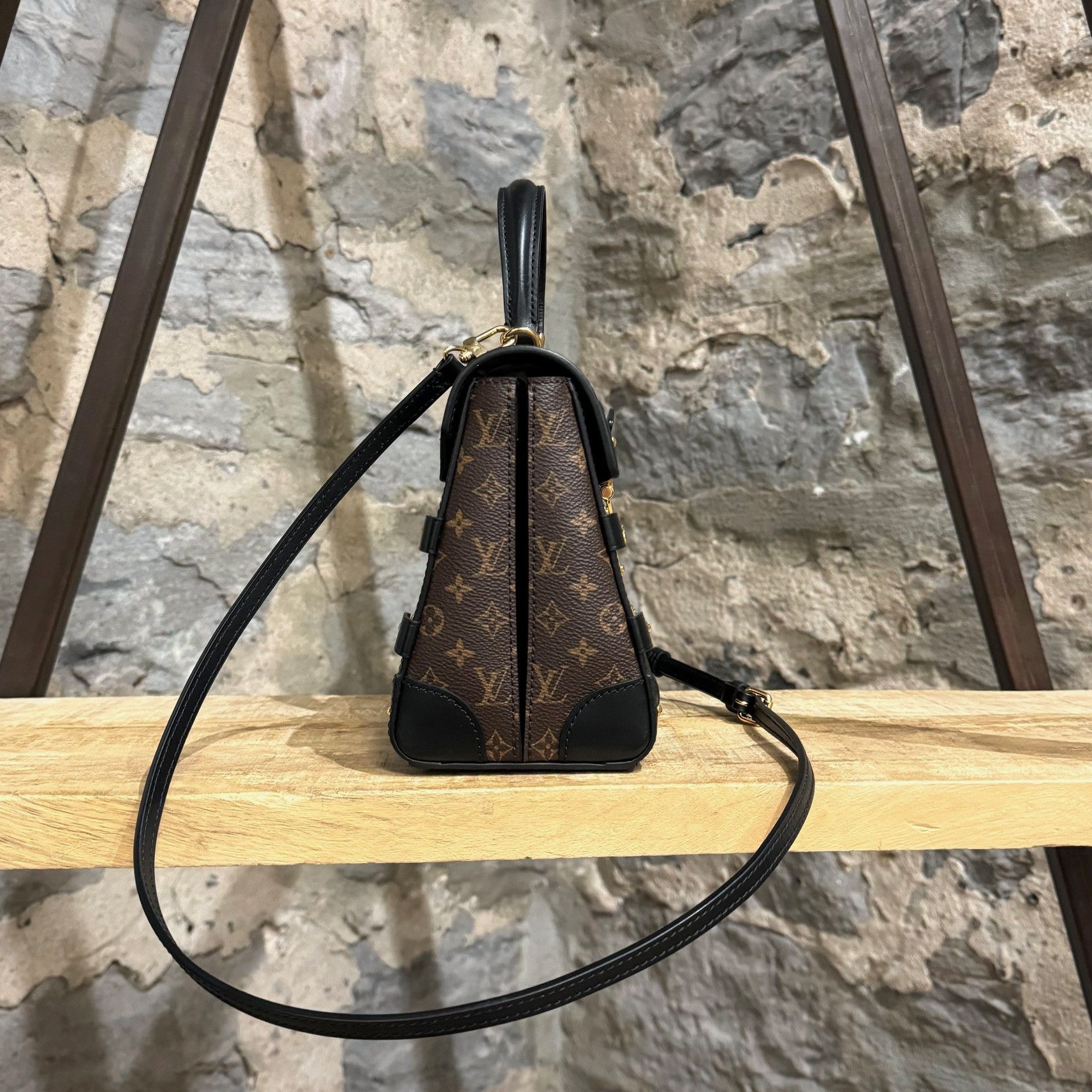 Louis Vuitton Monogram Wood Trianon PM Bag