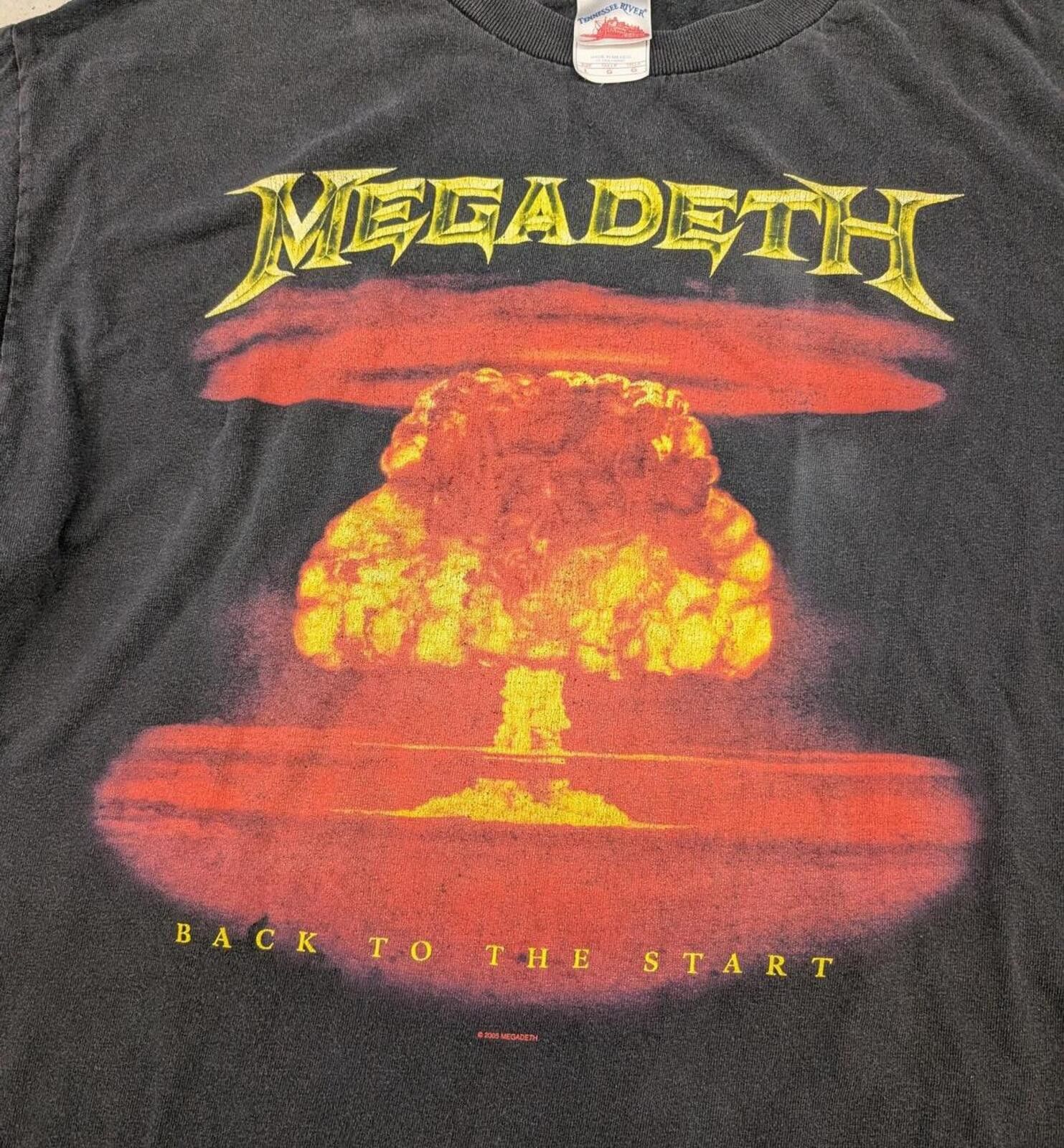Other Y2K 2005 Megadeth Back To The Start Nuke Band T-shirt Size US L / EU 52-54 / 3 - 2 Thumbnail