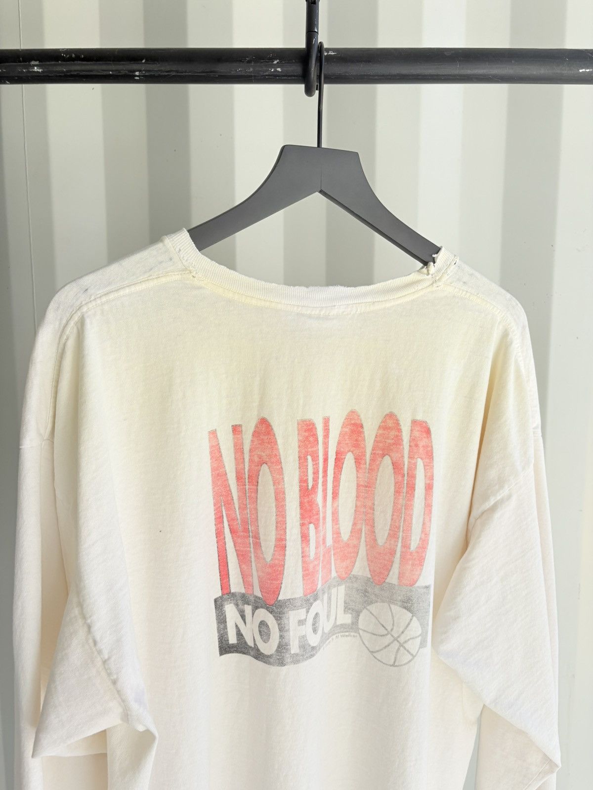Vintage Vintage No Blood No Foul Shirt Faded Distressed Band Grunge Size US XXL / EU 58 / 5 - 6 Thumbnail