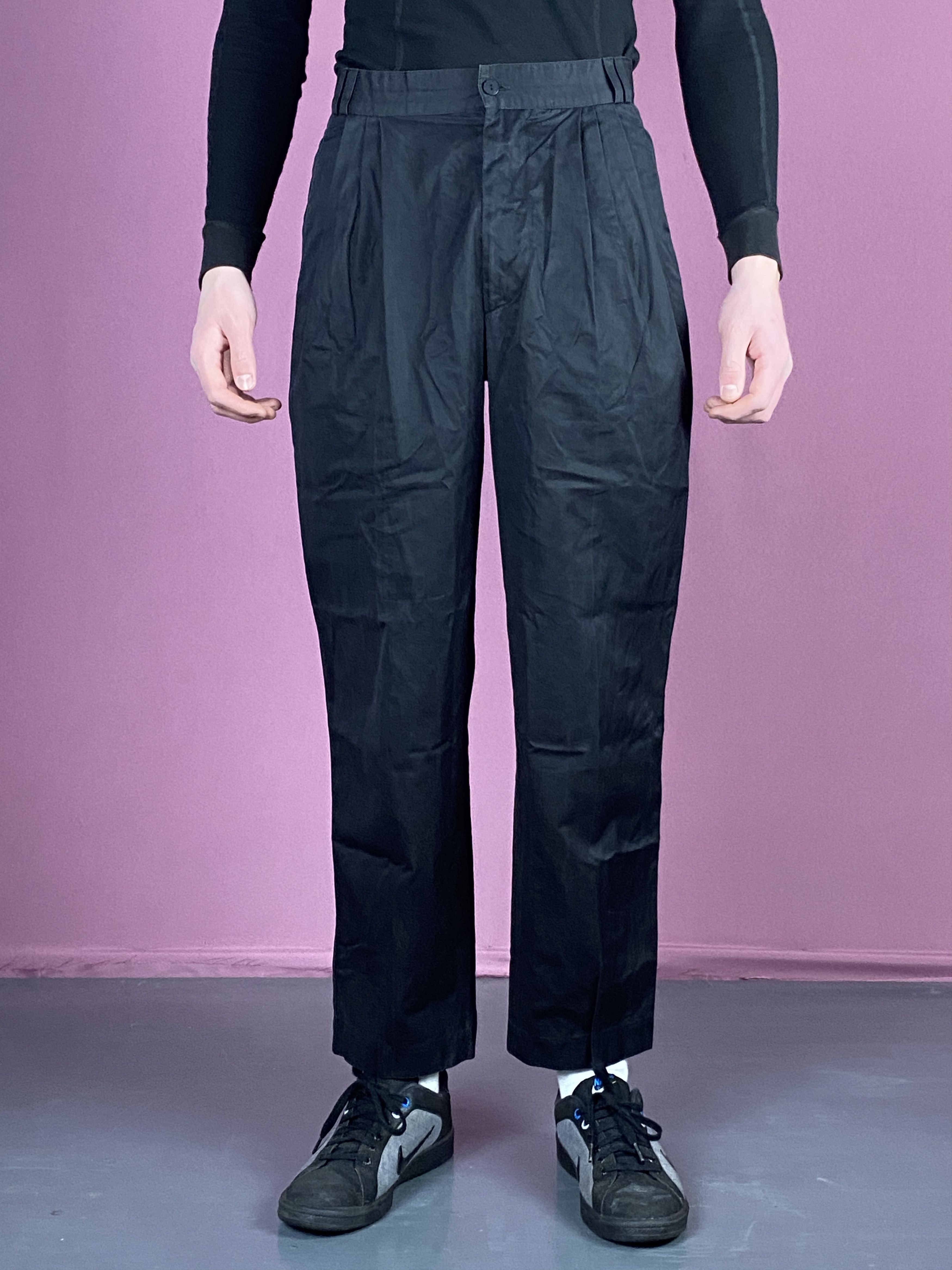 Versace × Vintage 80s Gianni Versace Vintage Men's Pleated Pants - 46 Size US 30 / EU 46 - 2 Thumbnail