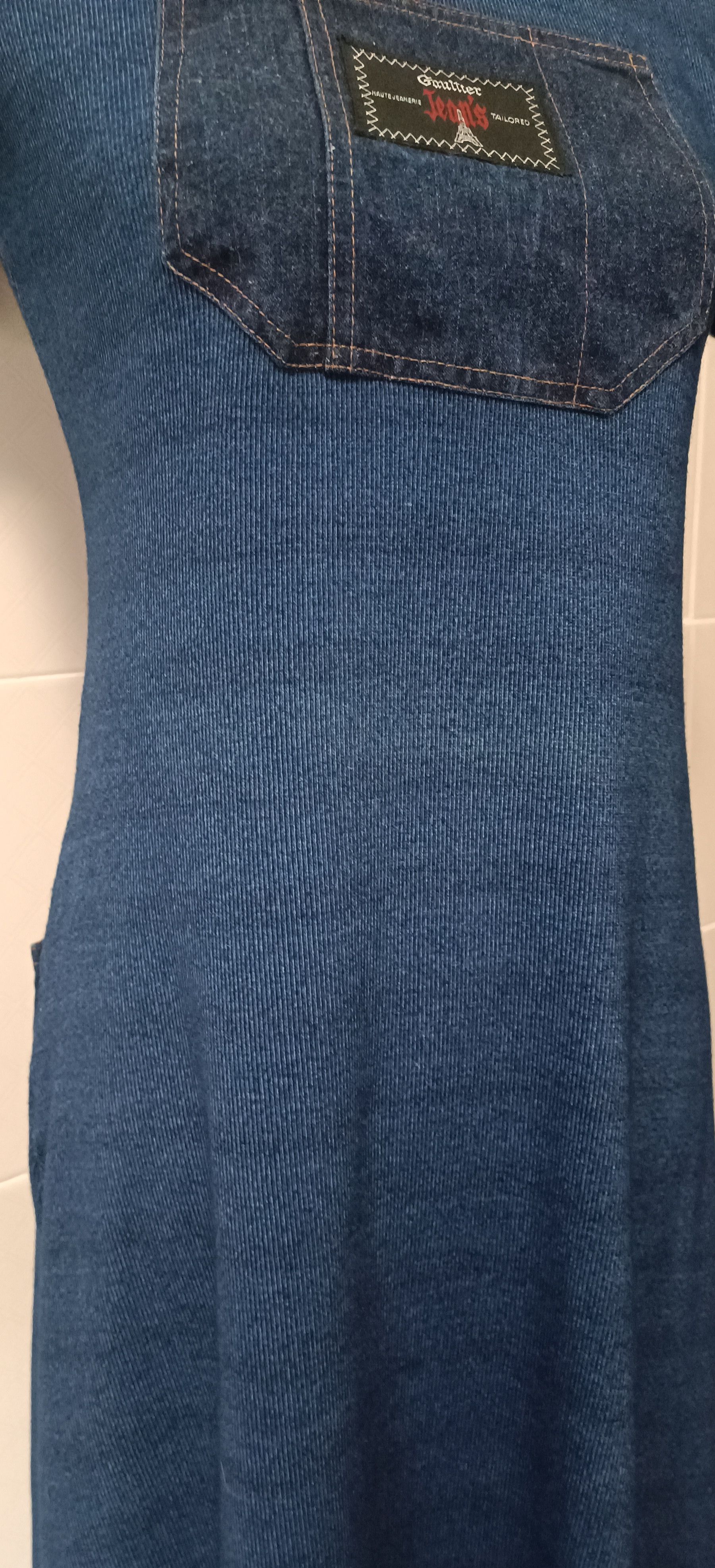 Jean Paul Gaultier 90's - Gaultier Jeans Denim pockets - maxi dress Size M / US 6-8 / IT 42-44 - 4 Thumbnail