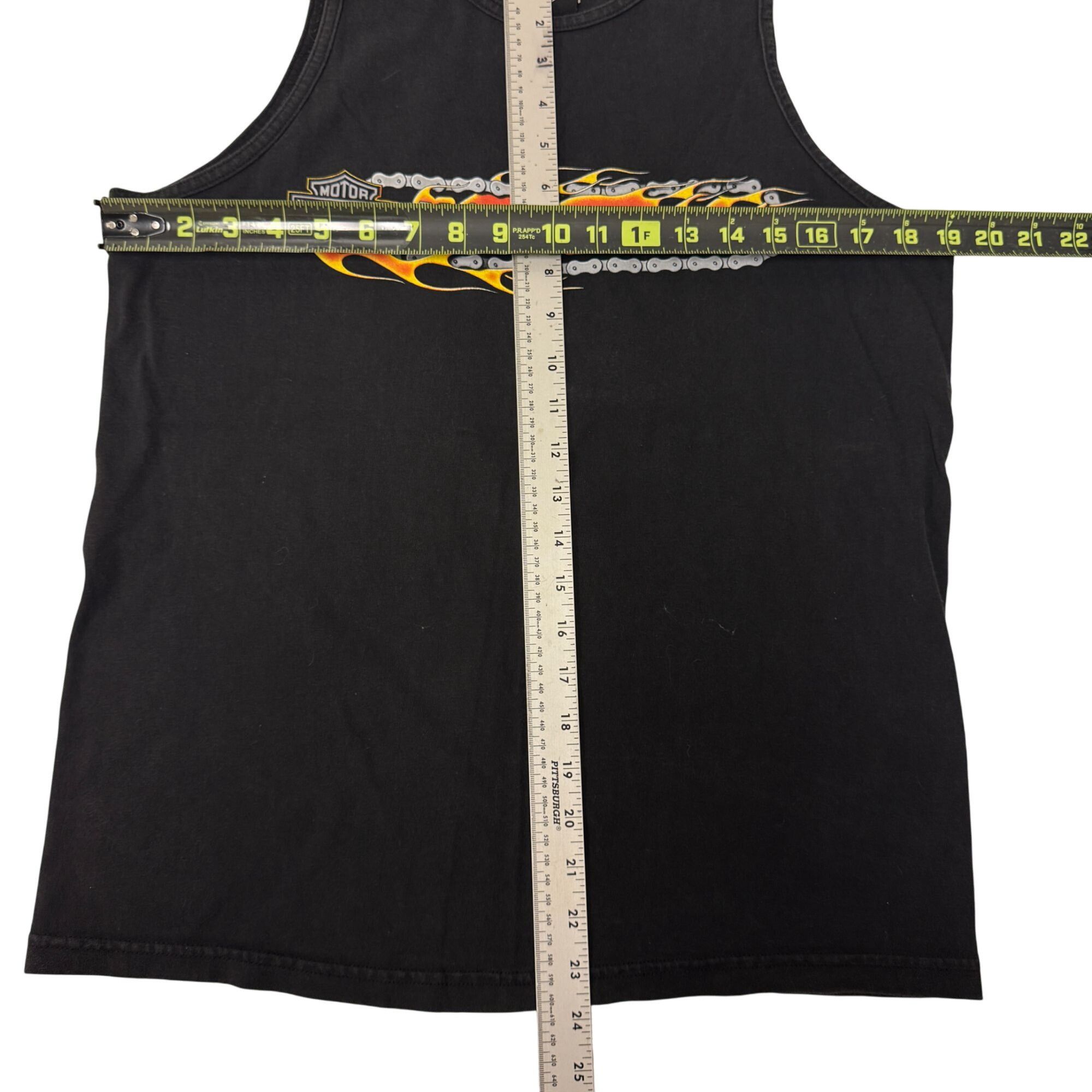 Harley Davidson Vtg Harley Davidson Motorcycles LAS VEGAS FLAMES Tank Size US M / EU 48-50 / 2 - 9 Thumbnail