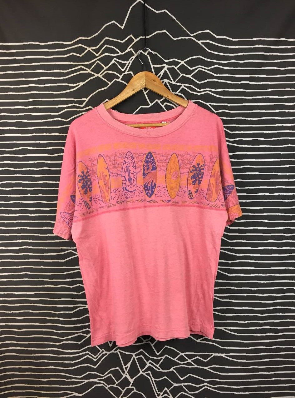 Vintage Vtg Nortons Milano Surfboard All-Over Style Wrap Print Tee Size US M / EU 48-50 / 2 - 2 Thumbnail