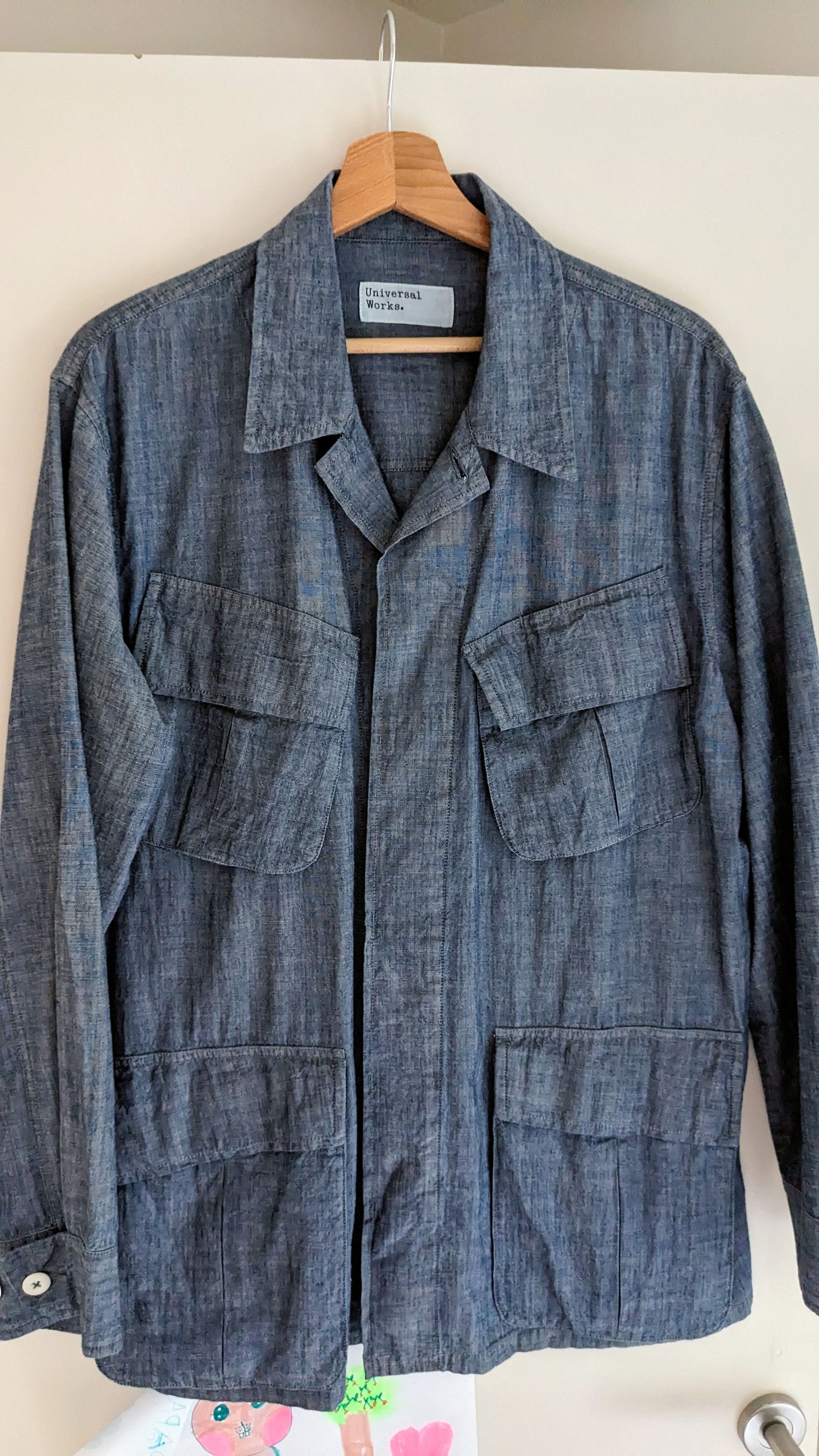 Universal Works Universal Works Chambray Jungle shirt Size US S / EU 44-46 / 1 - 1 Thumbnail