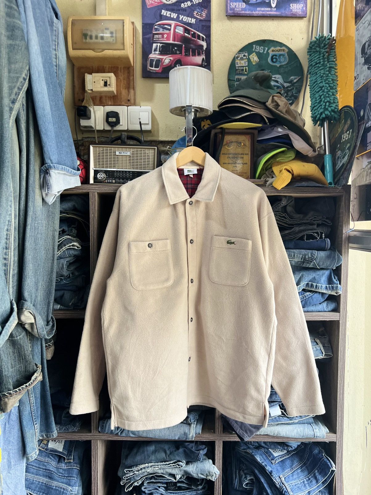 Lacoste 🔥Rare Lacoste Polartec Button Up Shirt Size US L / EU 52-54 / 3 - 1 Thumbnail