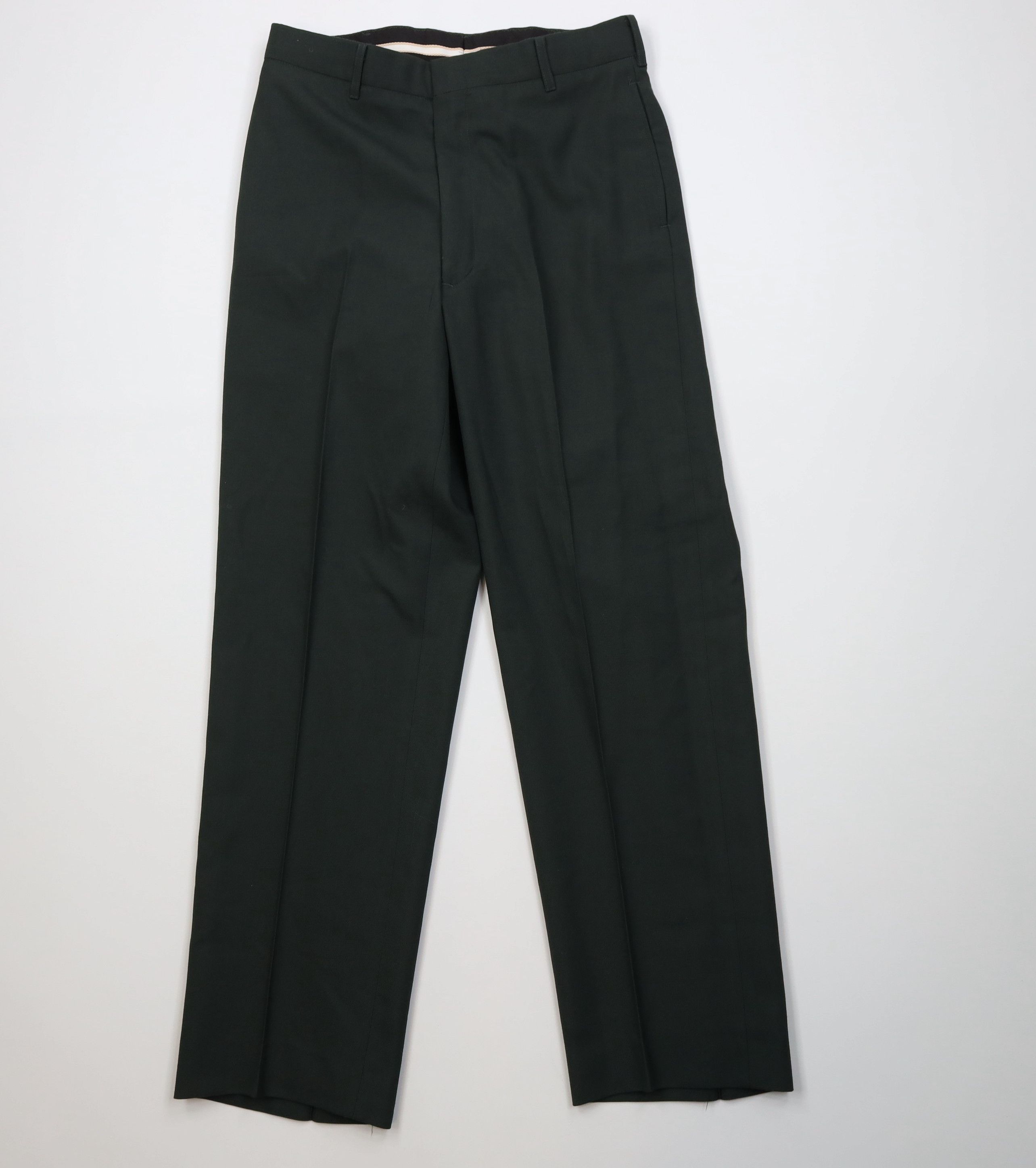 Vintage Vintage 90s USGI Army Serge Green Wide Leg Chino Pants USA Size US 32 / EU 48 - 1 Thumbnail