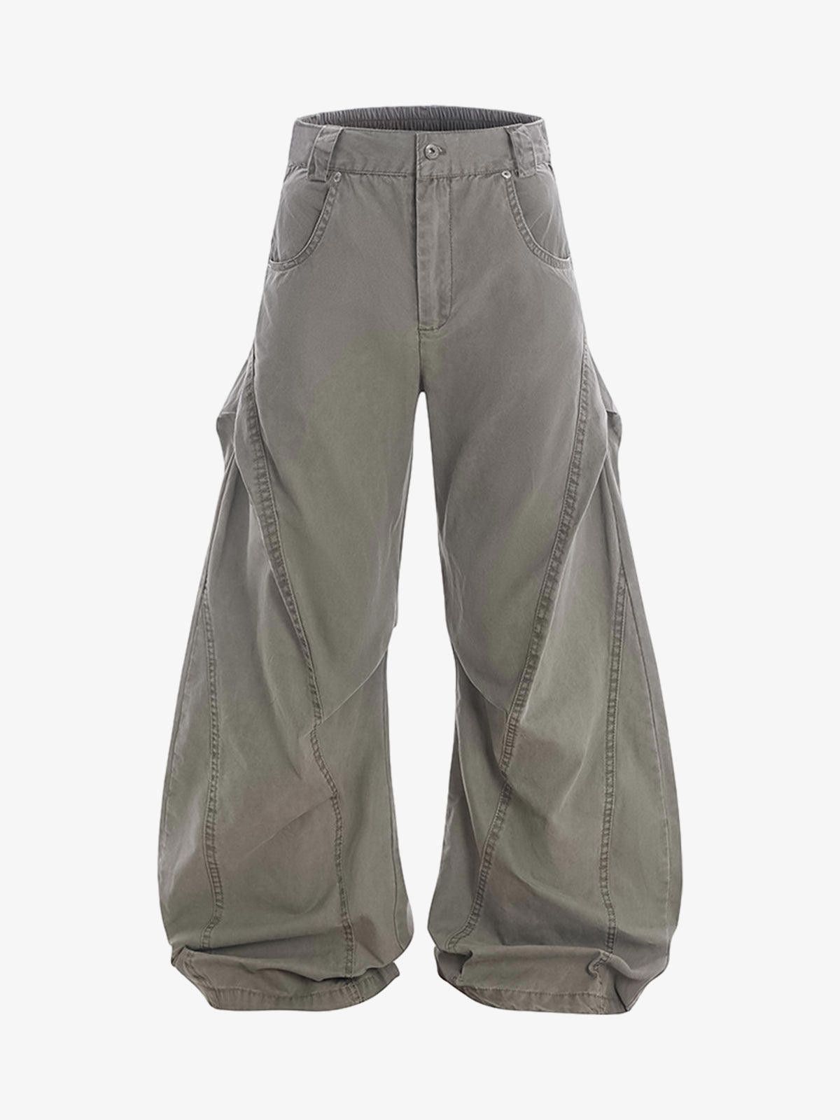 Japanese Brand Vintage Distressed Pleated Barrel Pants Size US 32 / EU 48 - 1 Thumbnail