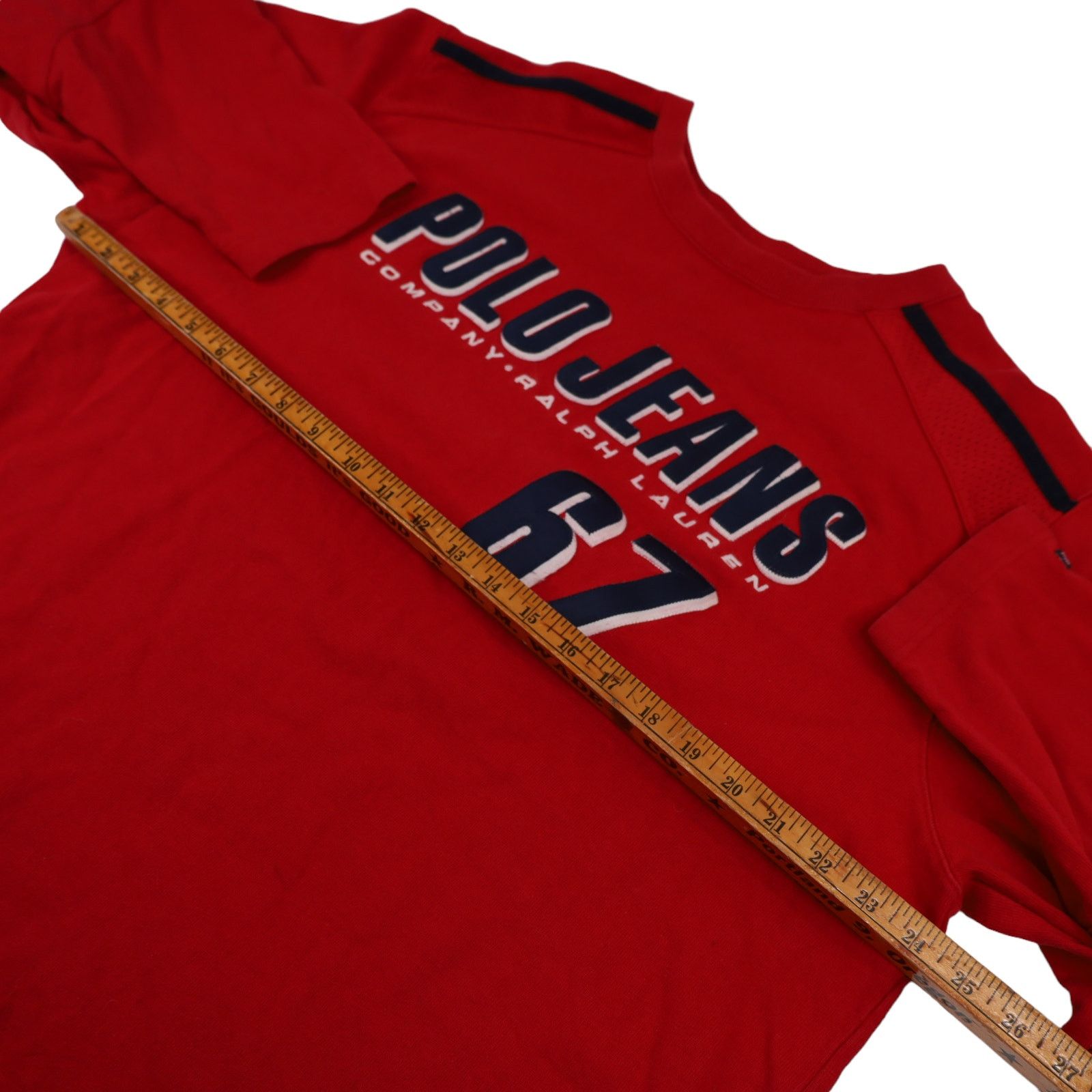 Polo Ralph Lauren × Vintage Vintage Polo Jeans Ralph Lauren Spellout Long Sleeve T Shirt Size US L / EU 52-54 / 3 - 7 Thumbnail