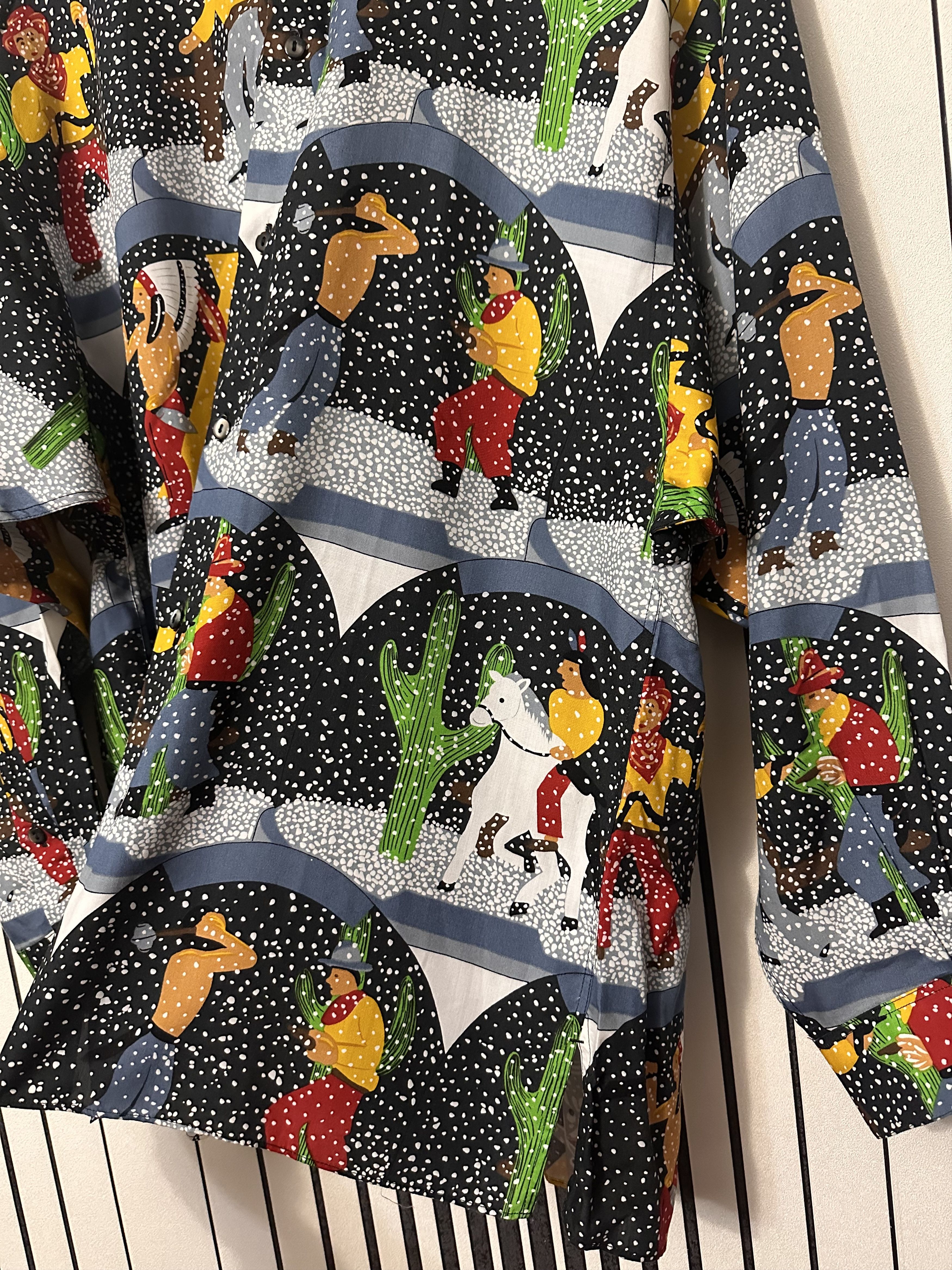 Kenzo × Vintage 90's Kenzo by Kenzo Takada "Impossible Weather" Bat Shirt Size US L / EU 52-54 / 3 - 10 Thumbnail