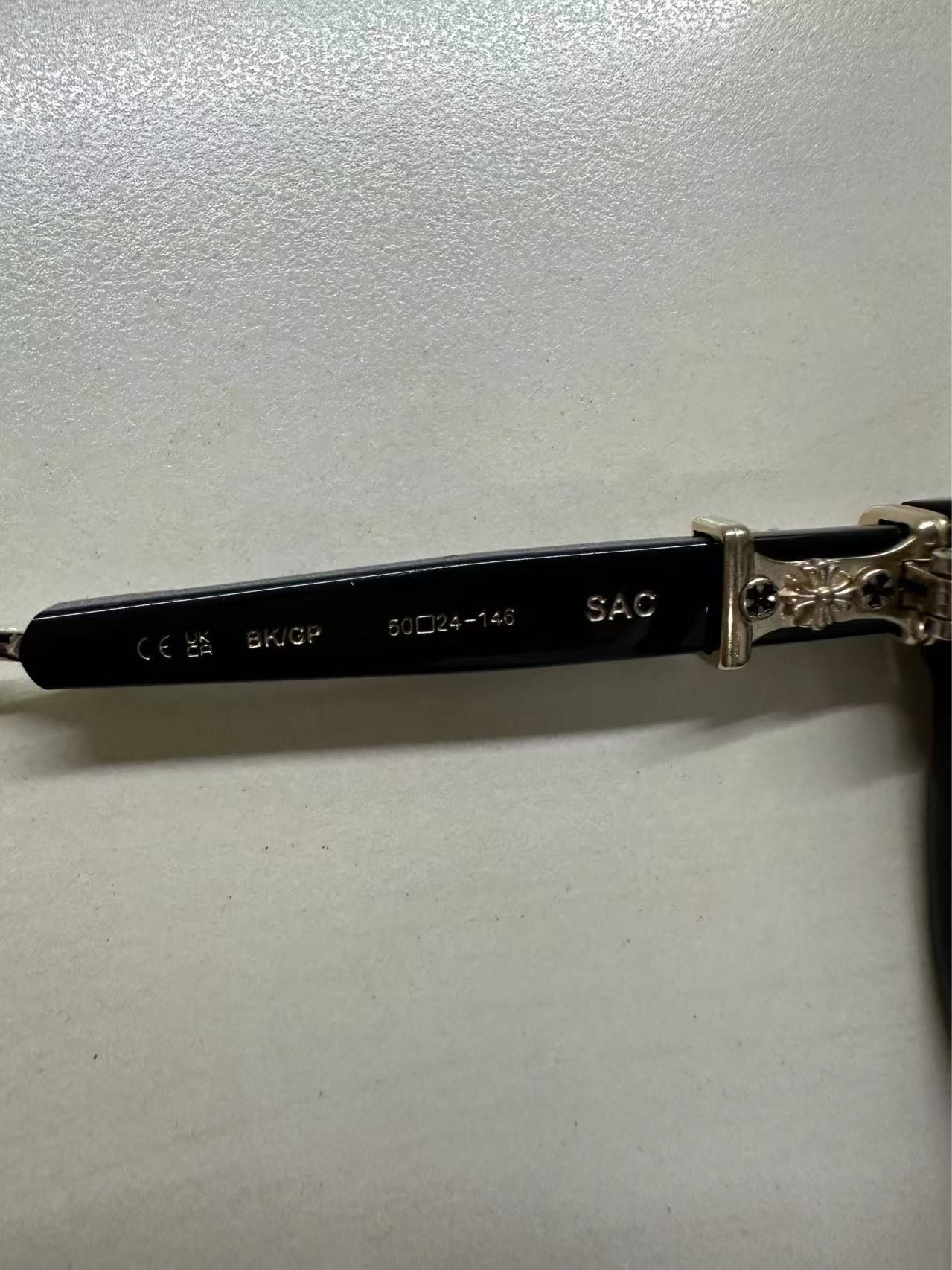 Chrome Hearts Chrome Hearts SAC BK/GP Dagger Glasses Frame Size ONE SIZE - 10 Thumbnail