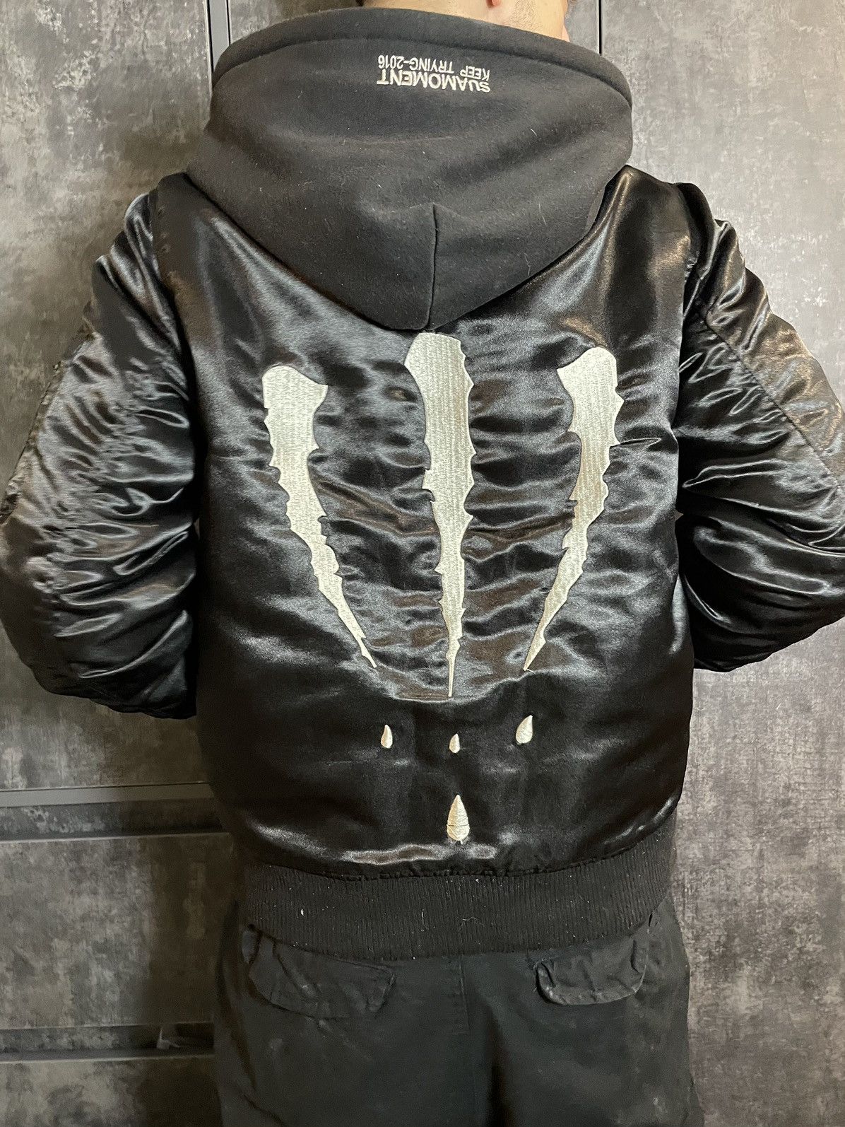 Japanese Brand Crazy Bomber Jacket Sua Moment Vetements Alpha Style Hype Size US L / EU 52-54 / 3 - 4 Thumbnail