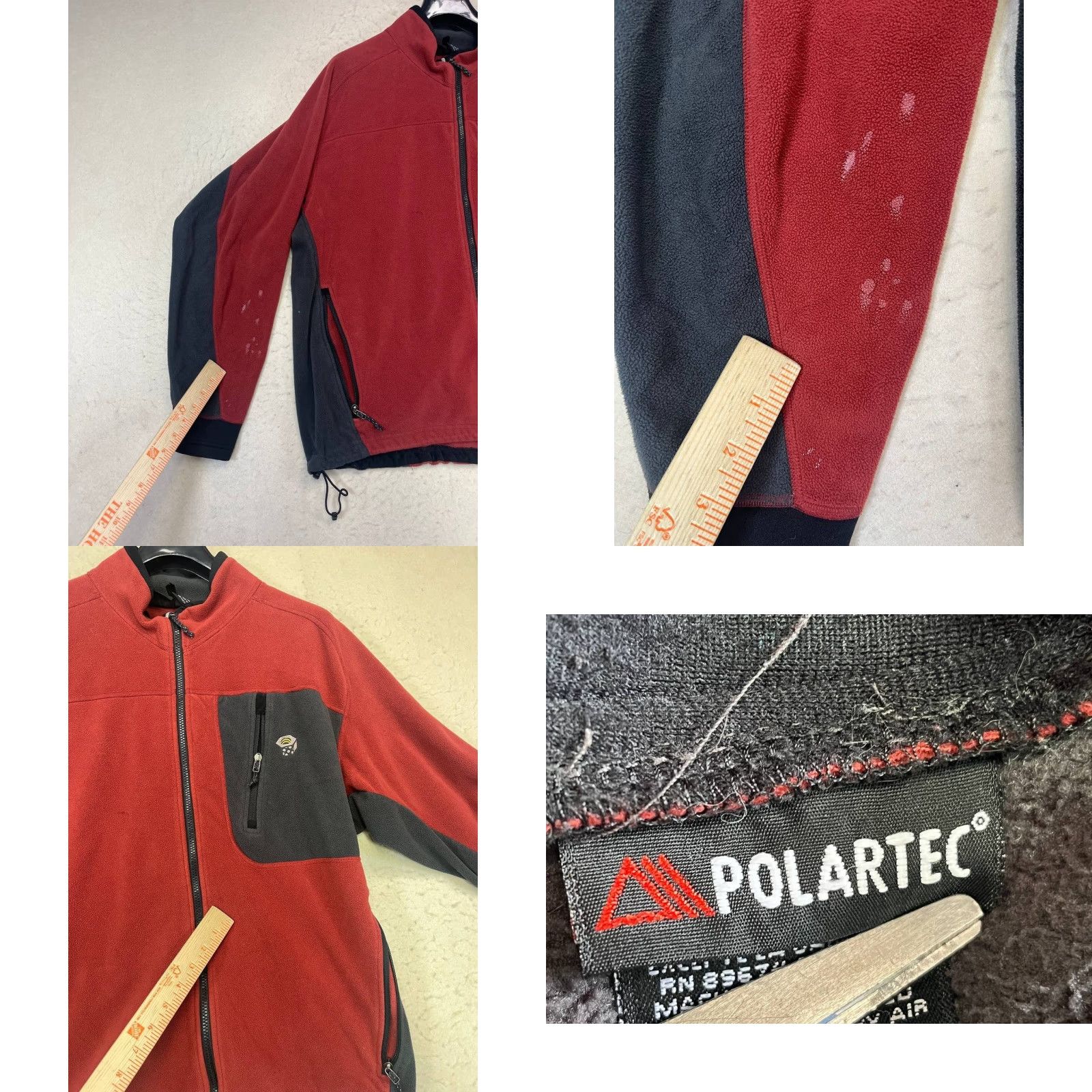 Mountain Hardwear Mountain Hardwear Windstopper Jacket Mens XL Full Zip Fleece Burgundy Outdoor Windbreaker Size US XL / EU 56 / 4 - 8 Thumbnail