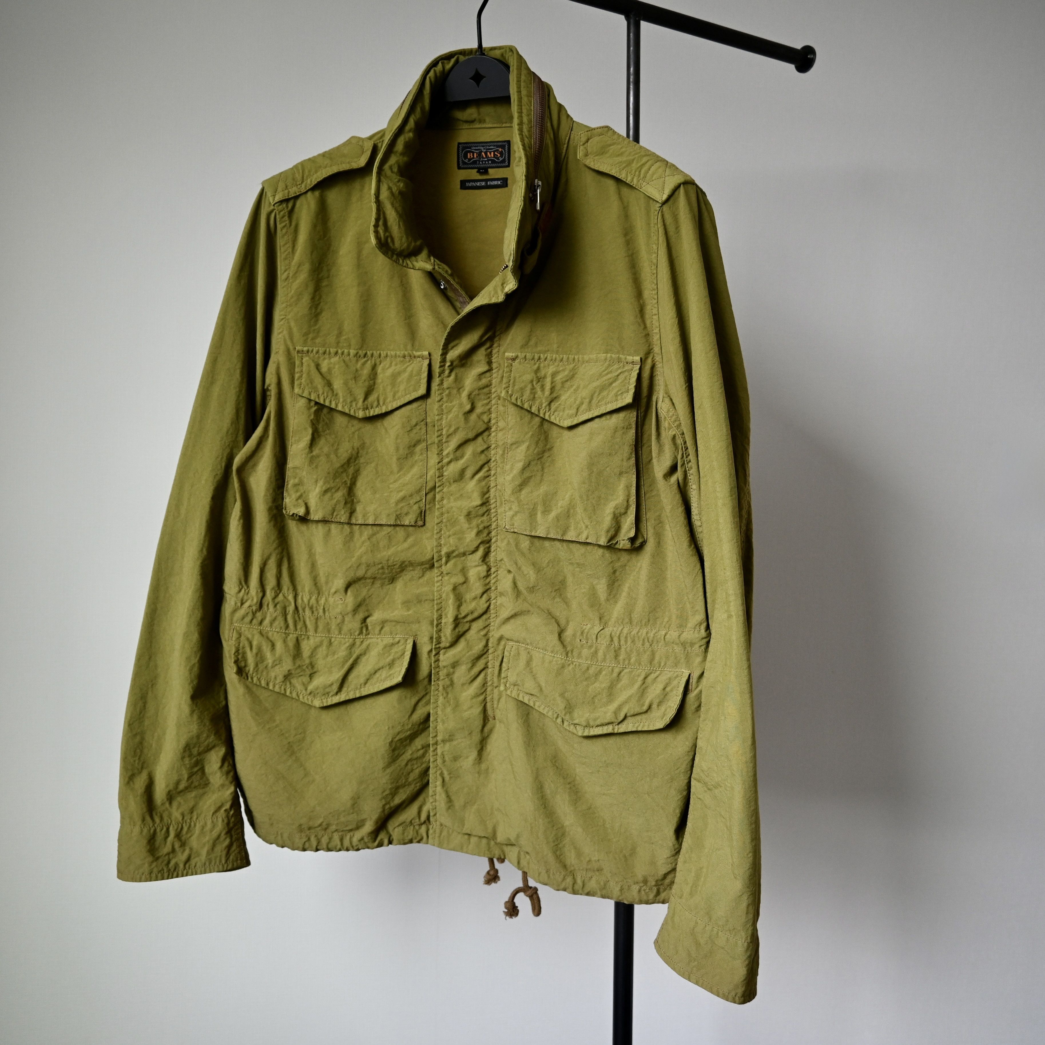 Beams Plus BEAMS Plus nylon shell M/65 type jacket, yellow olive Size US M / EU 48-50 / 2 - 20 Thumbnail
