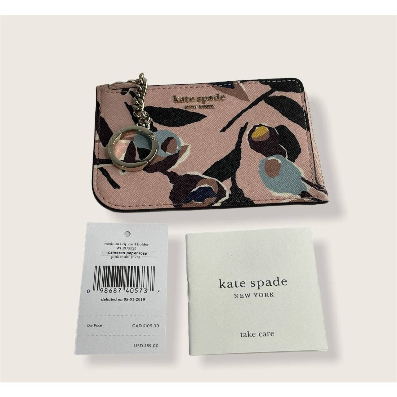 Kate Spade Kate Spade Cameron Paper Rose Card holder Wallet Size ONE SIZE - 2 Thumbnail