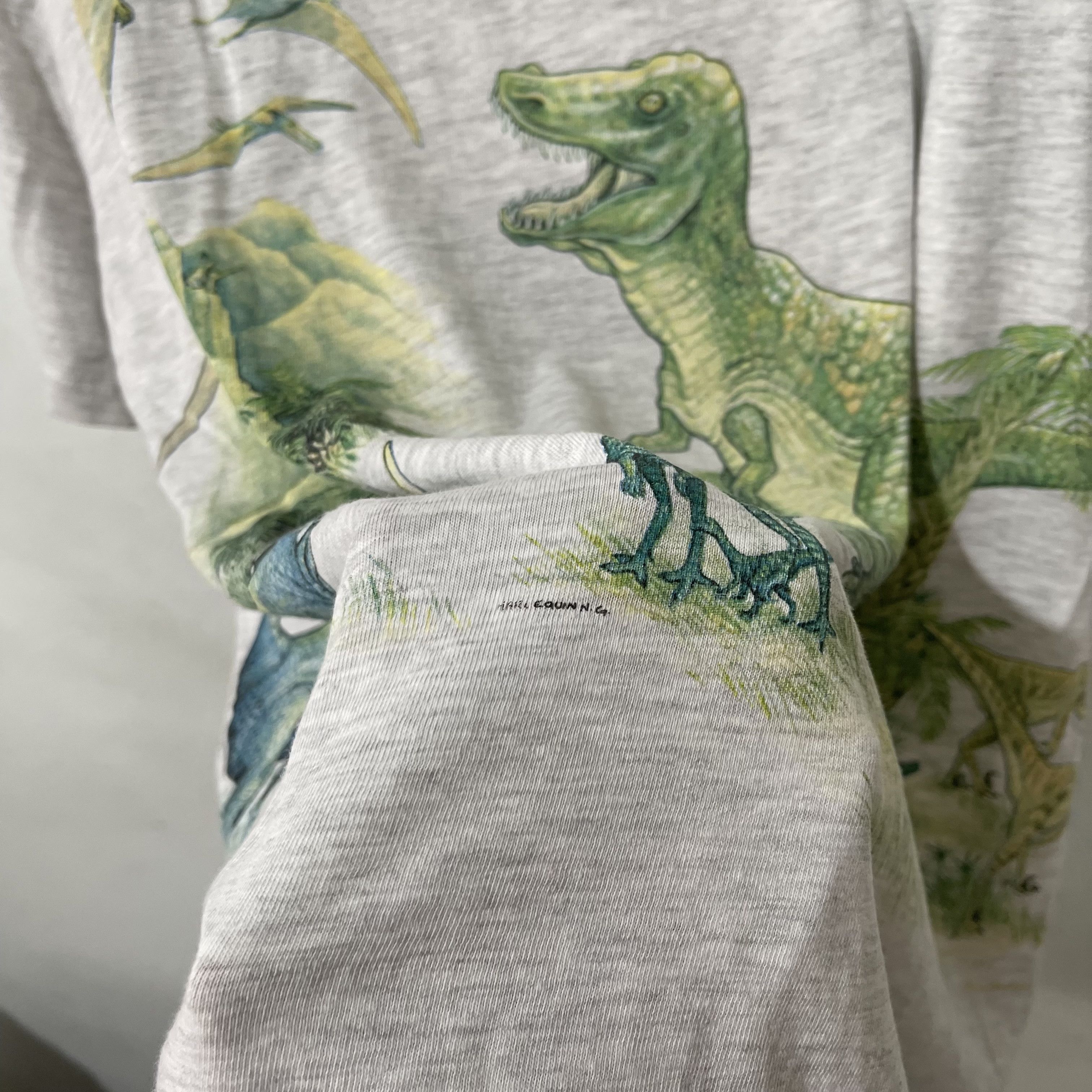 Vintage Vintage 90s Dinosaur Shirt Size US L / EU 52-54 / 3 - 3 Thumbnail