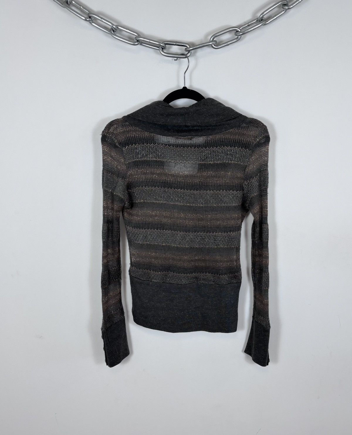 Miu Miu Miu Miu 2000s Women’s Y2K Wool Silk Mesh Turtleneck Sweater Size S / US 4 / IT 40 - 12 Thumbnail