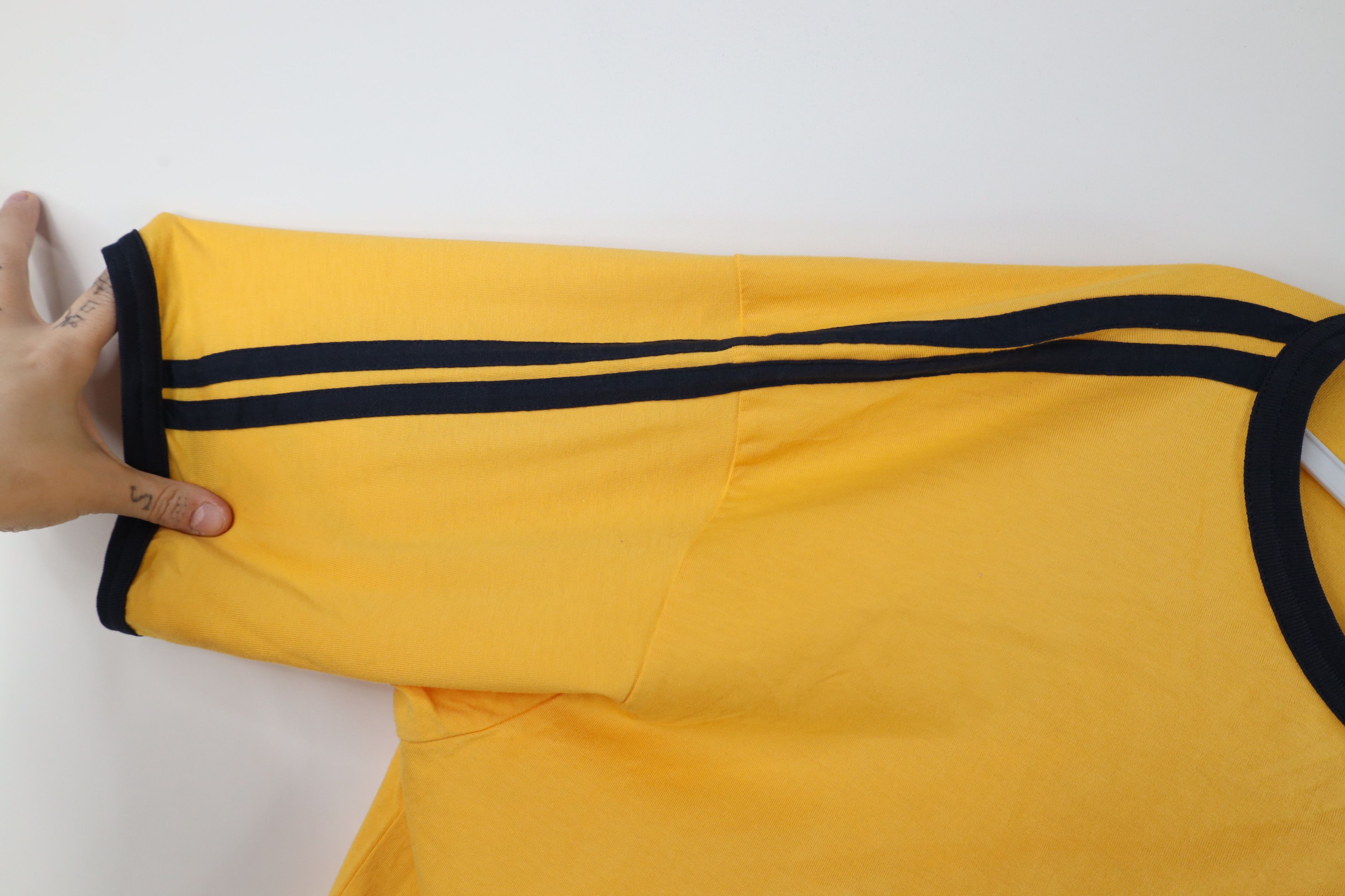 Nautica × Vintage Deadstock Vintage 90s Nautica Club Ringer T-Shirt Yellow Size US XL / EU 56 / 4 - 6 Thumbnail