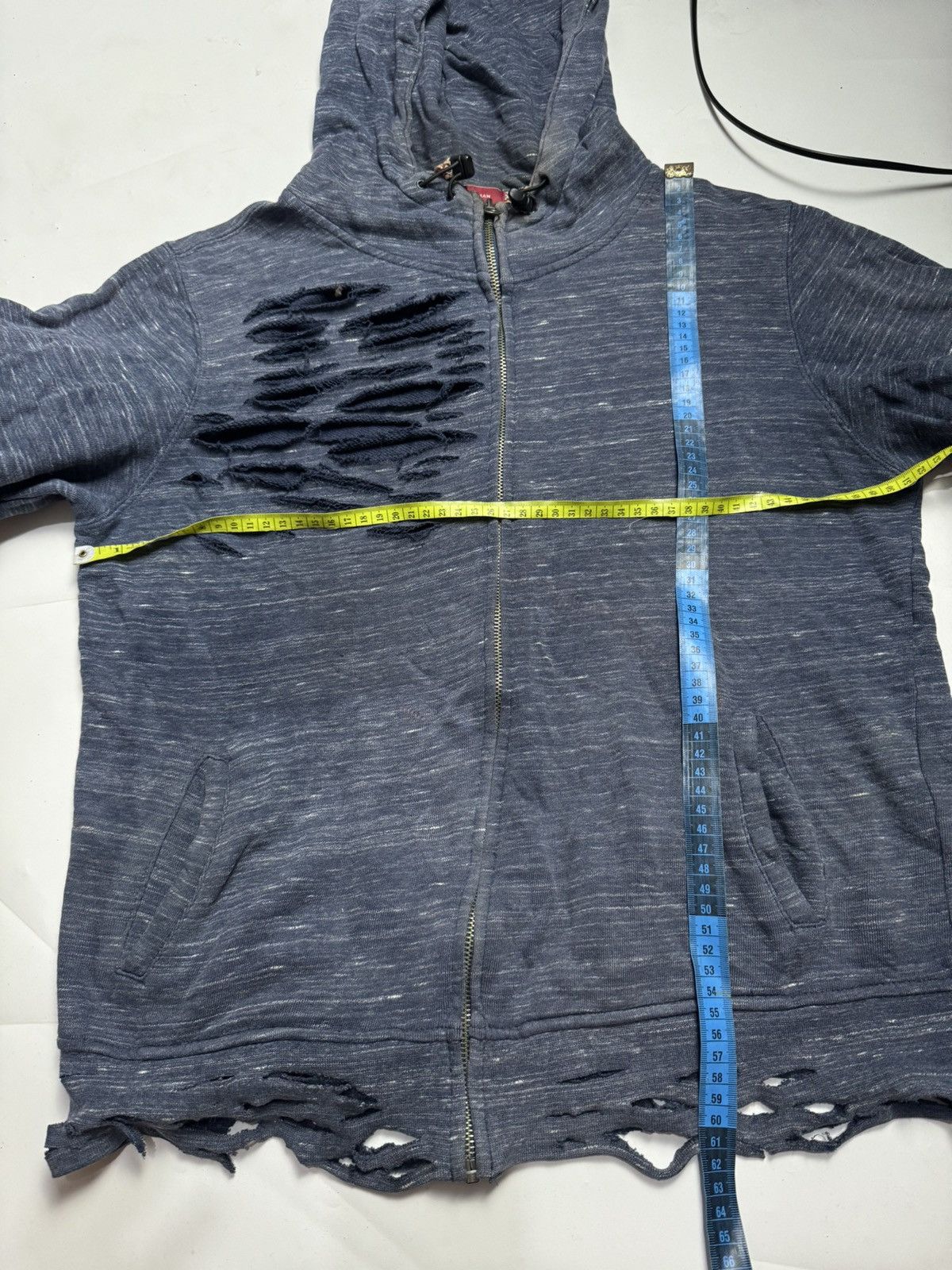 If Six Was Nine × Japanese Brand × Le Grande Bleu (L.G.B.) Distressed Hoodie Faded ALR Ifsixwasnine lgb Size US M / EU 48-50 / 2 - 7 Thumbnail