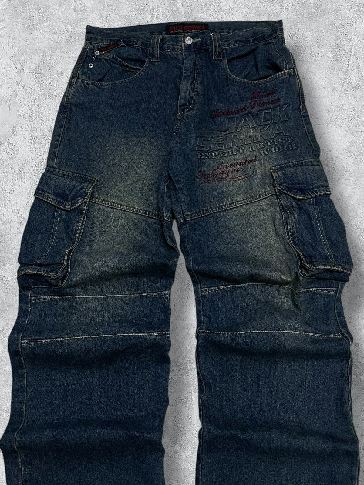 Designer Vintage Designer Jack Serika Expert ArtistWork Baggy Jean Size US 32 / EU 48 - 4 Thumbnail