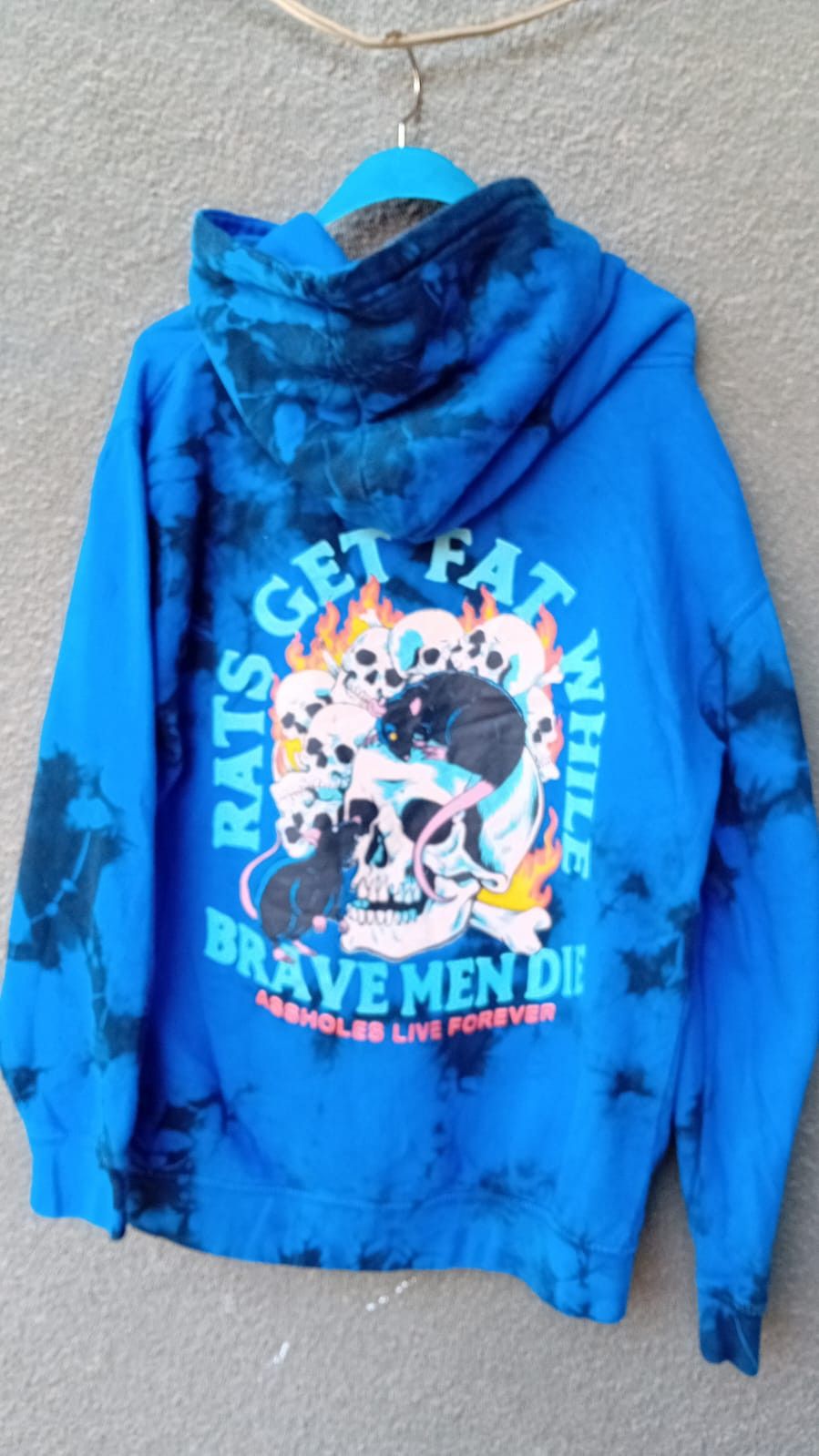 Other A**holes Live Forever Tye Dye Rats Get Fat Hoodie sz S Size US S / EU 44-46 / 1 - 1 Thumbnail