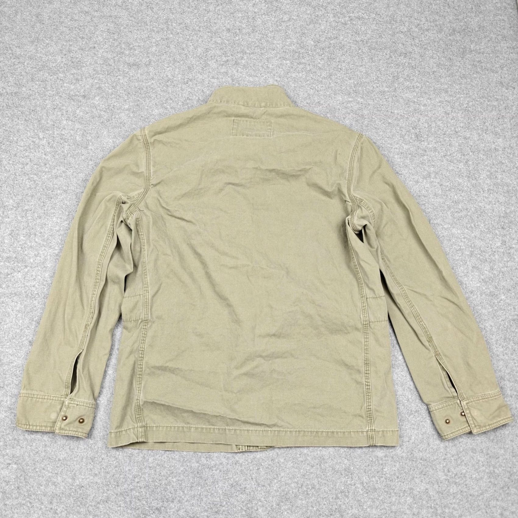 Marine Layer Marine Layer Jacket Mens M Beige Canvas Military Field Full Zip Pockets Size US M / EU 48-50 / 2 - 7 Thumbnail