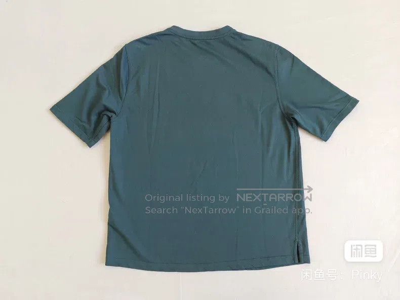 Other Hermes Men's short-sleeve T-shirt, peacock blue, horse lea Size US M / EU 48-50 / 2 - 6 Thumbnail