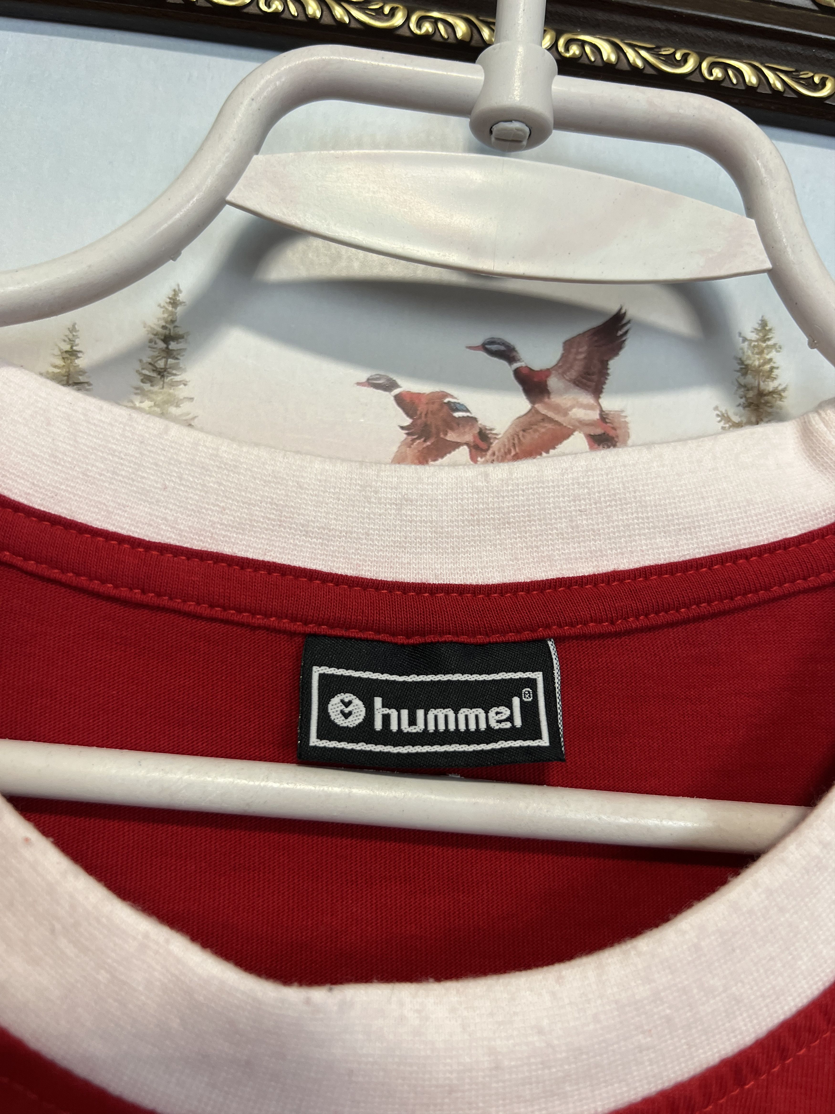 Hummel Denmark Football TRain Shirt Soccer National Jersey Trikot Size US L / EU 52-54 / 3 - 5 Thumbnail