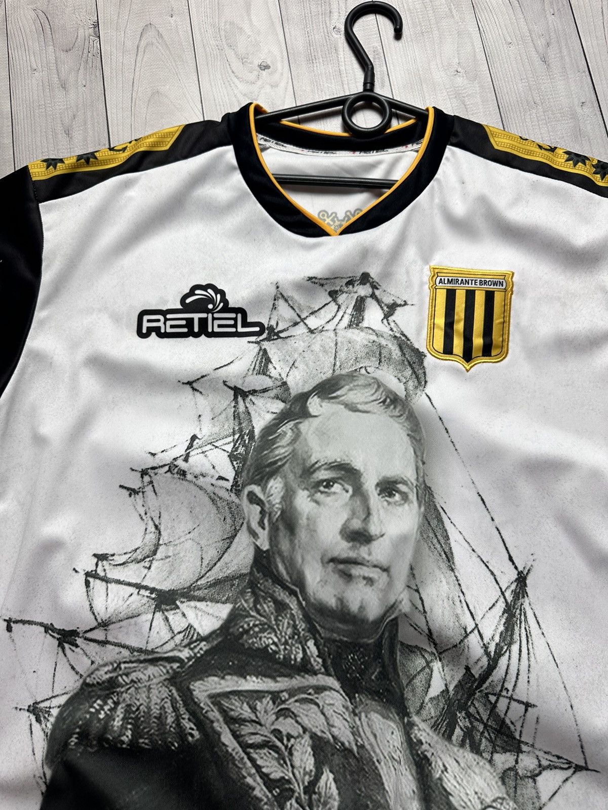 Vintage Vintage Soccer Jersey Almirante Brown size L pirate rare Size US L / EU 52-54 / 3 - 7 Thumbnail